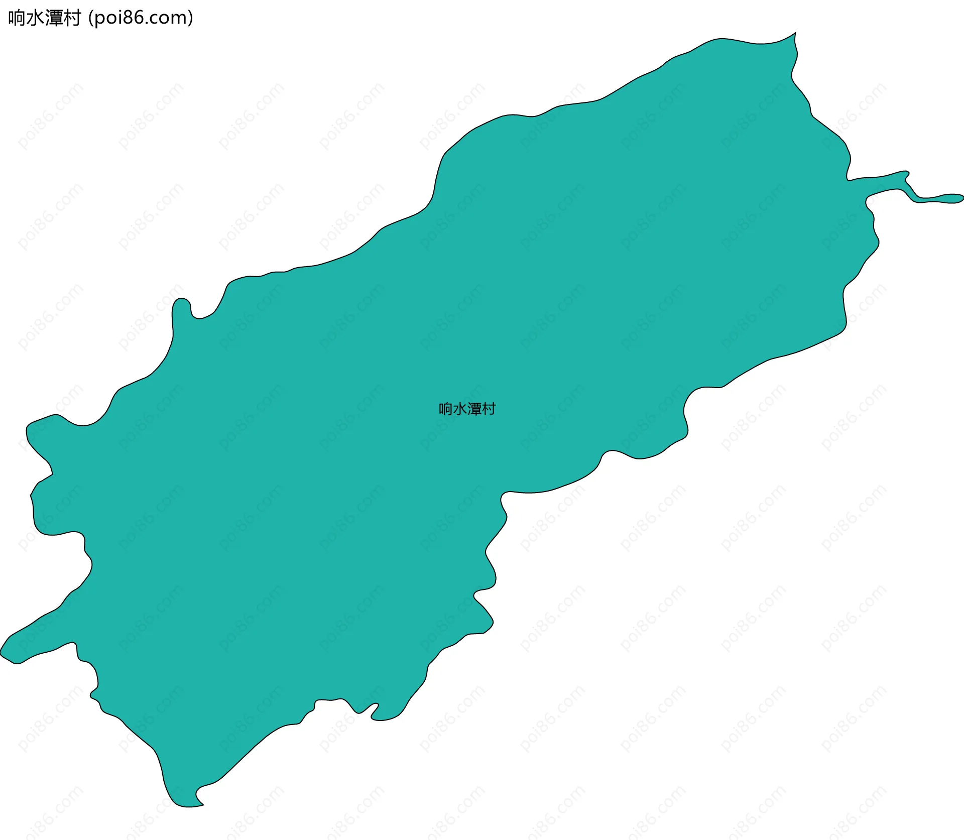 响水潭村边界地图