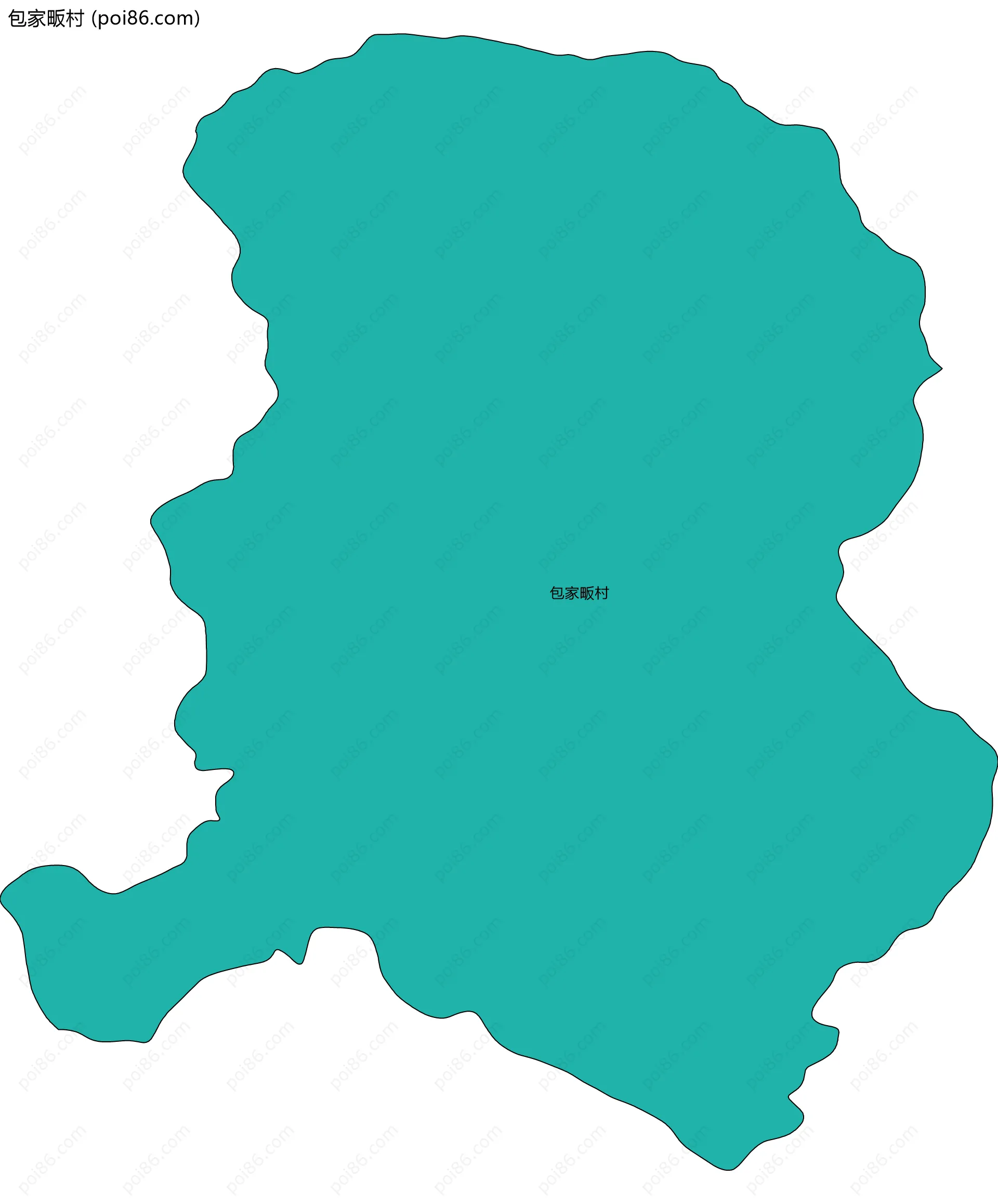 包家畈村边界地图
