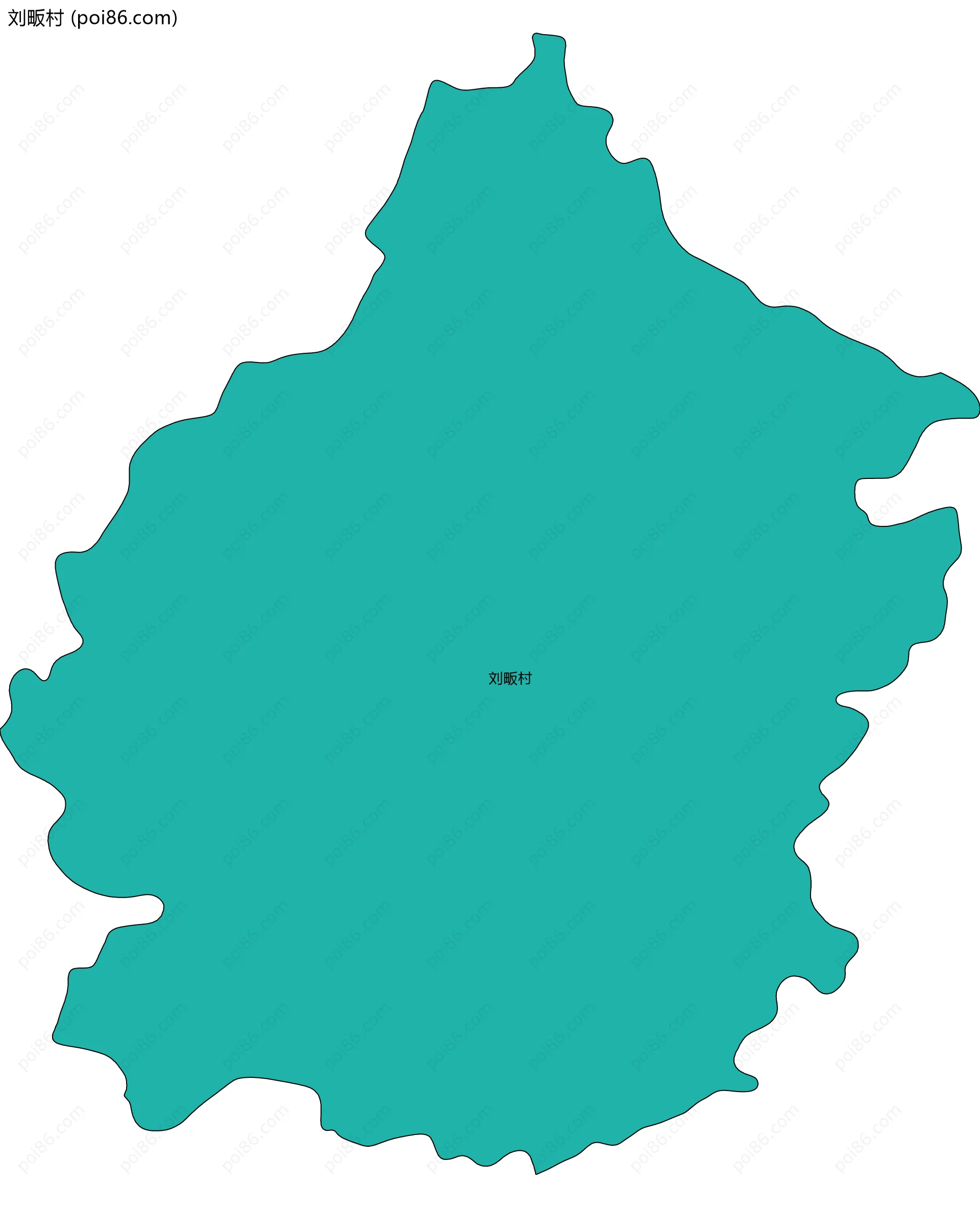 刘畈村边界地图