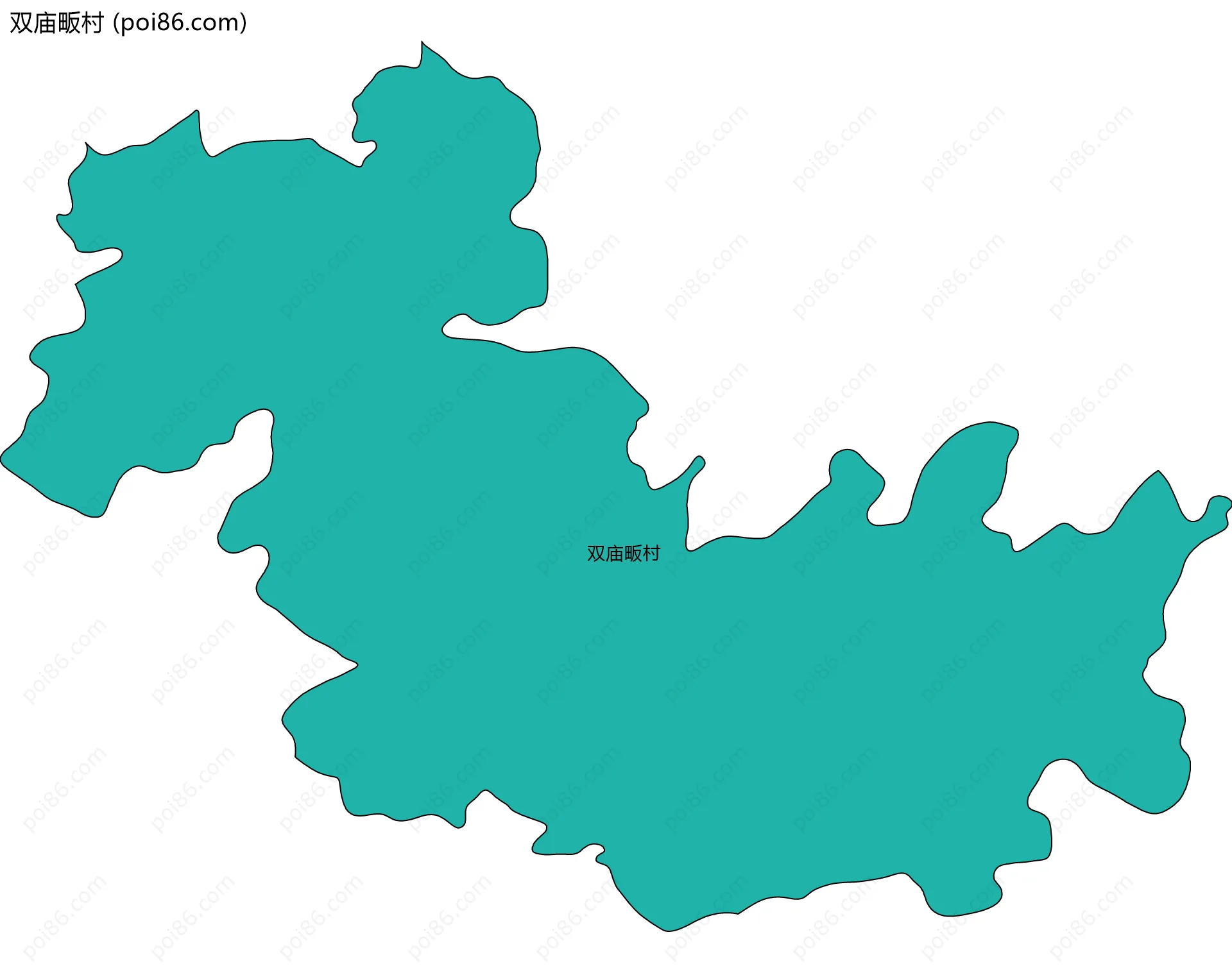 双庙畈村边界地图
