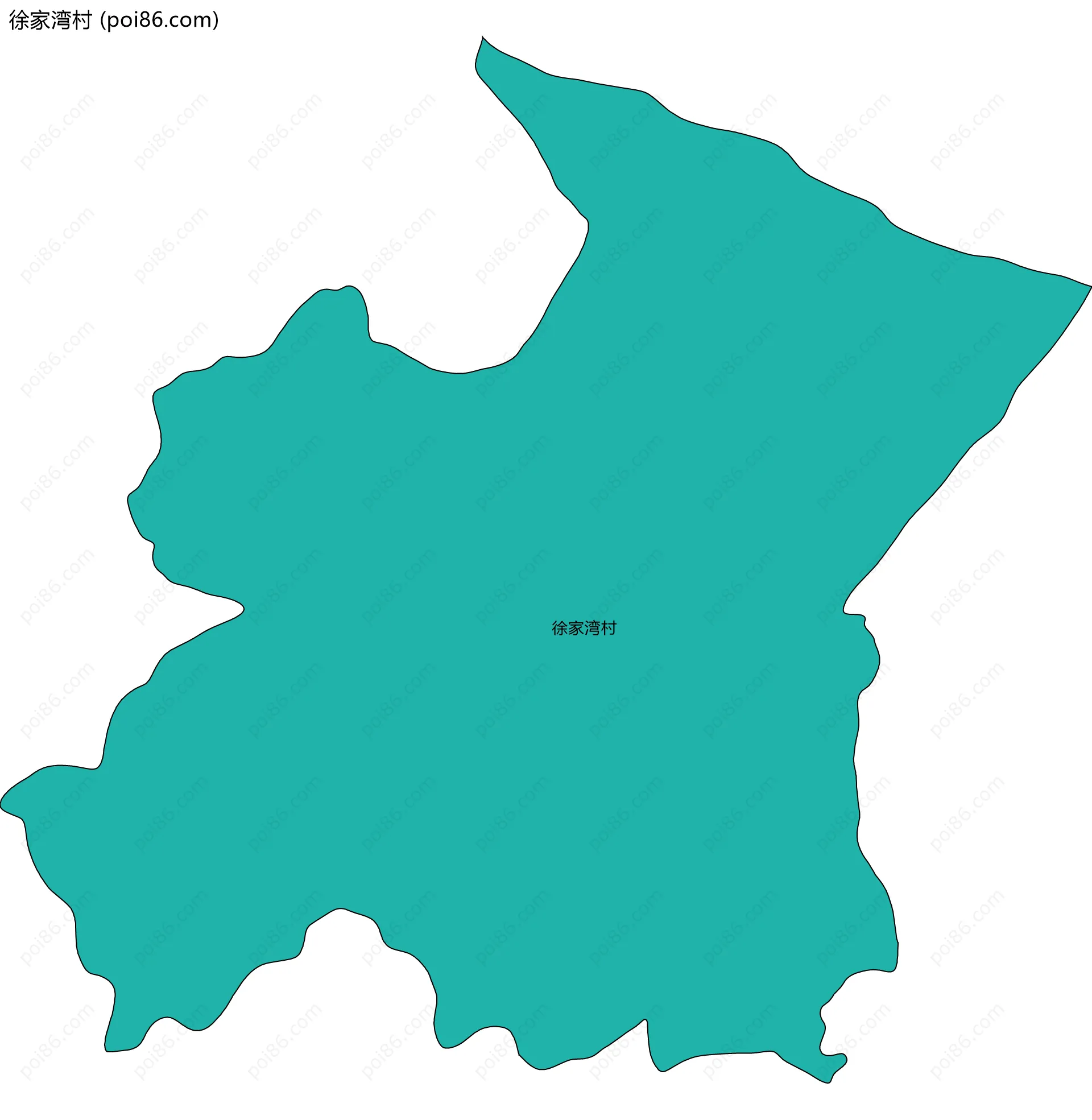 徐家湾村边界地图