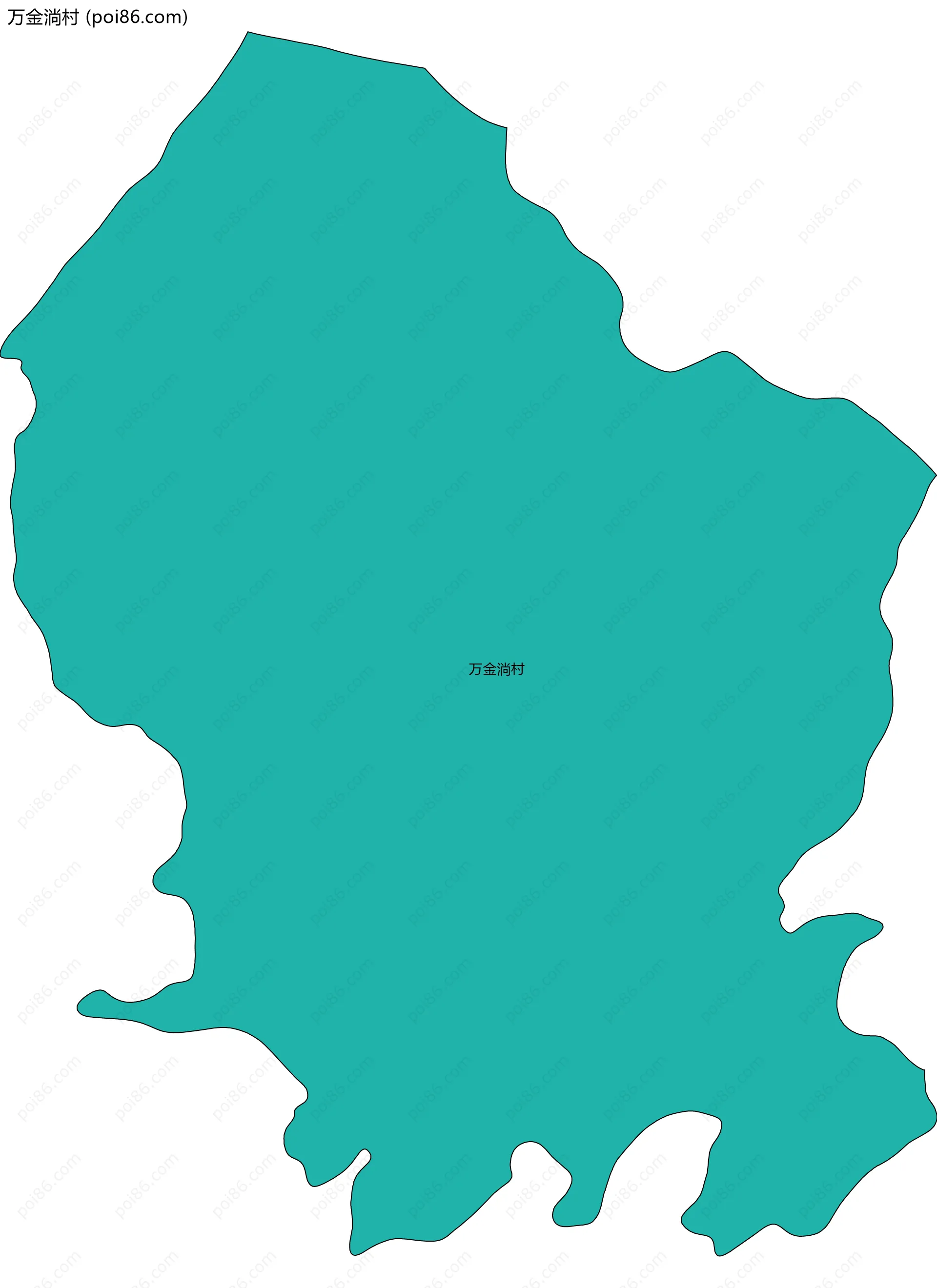 万金淌村边界地图