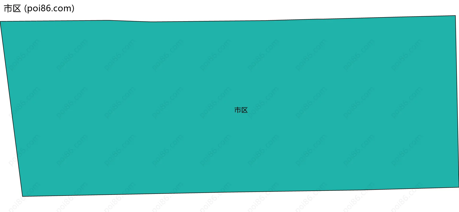 市区边界地图