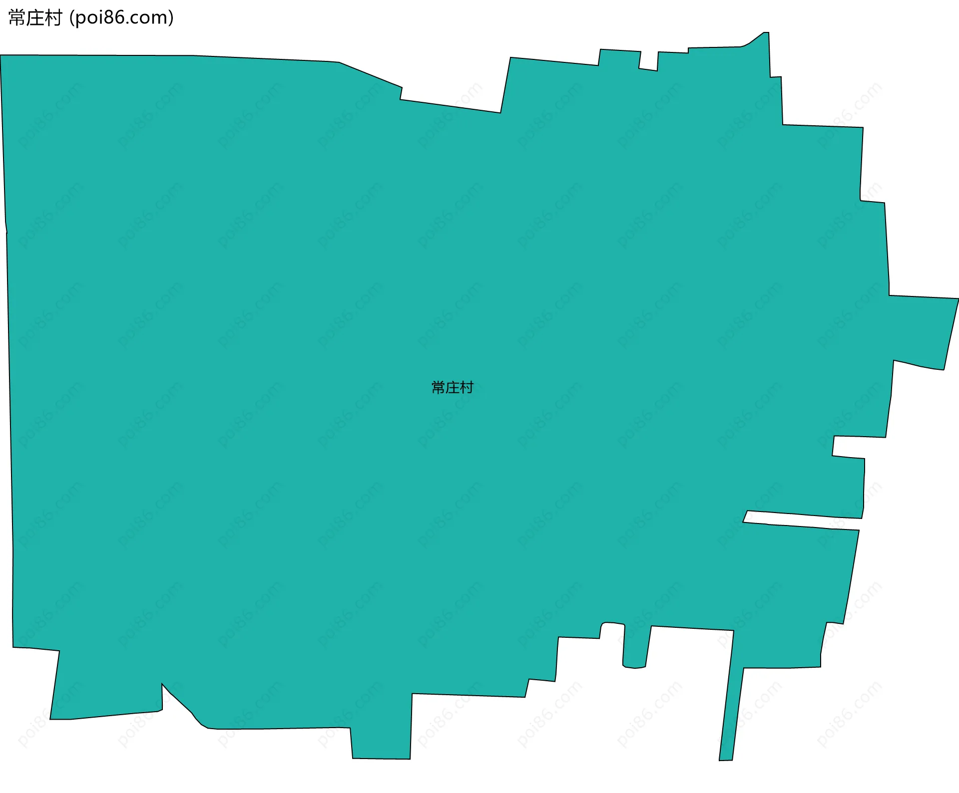 常庄村边界地图
