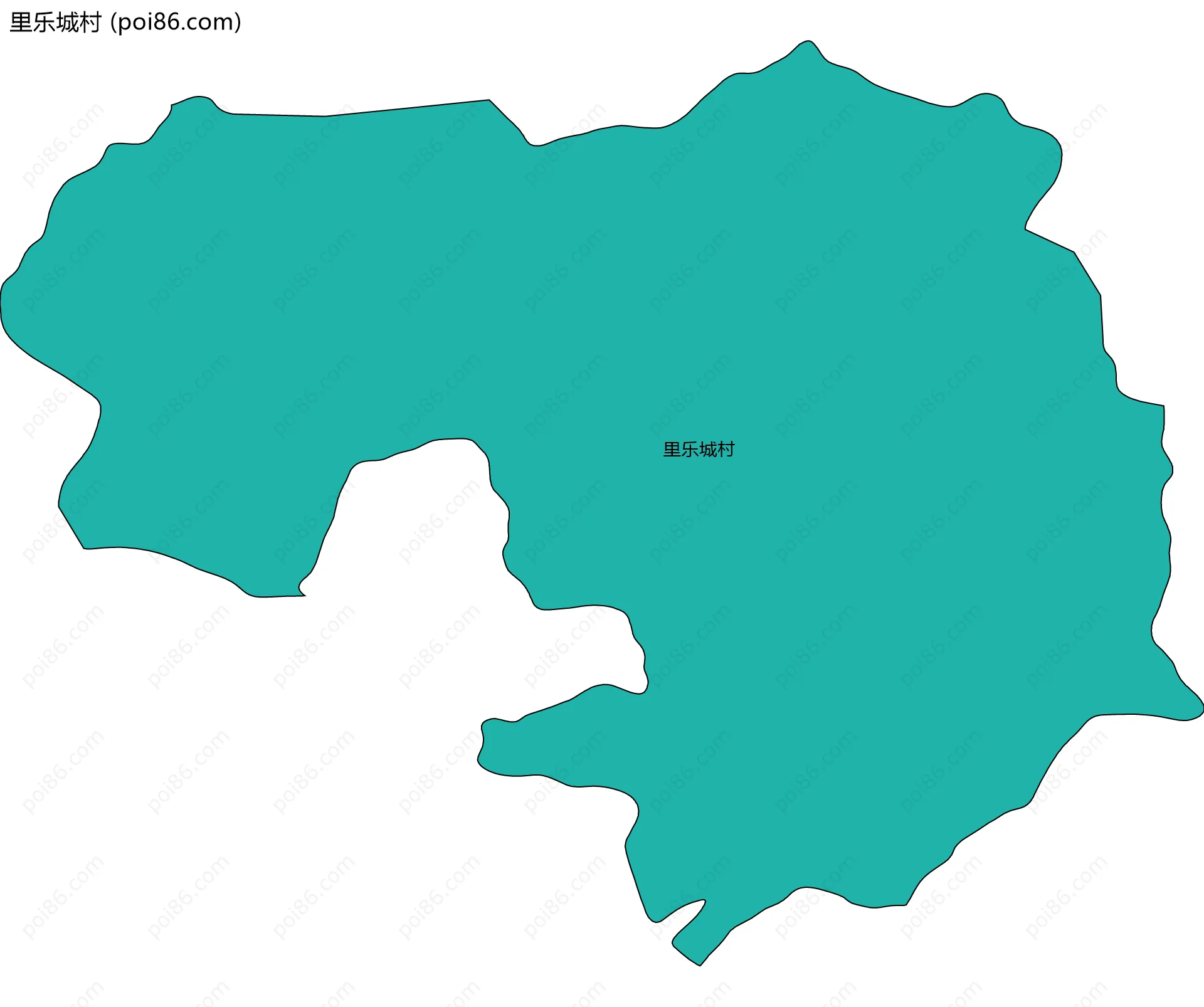 里乐城村边界地图