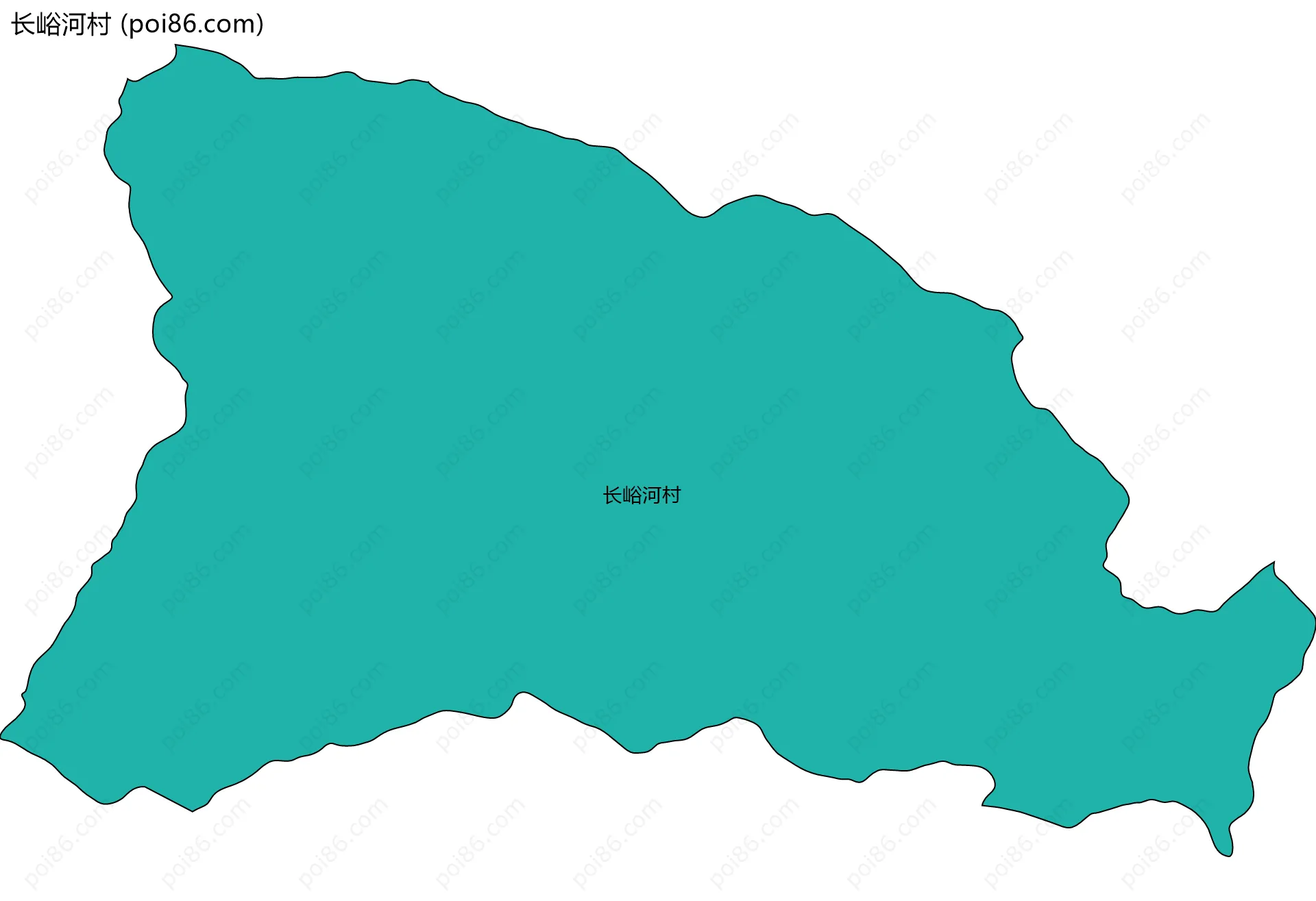 长峪河村边界地图