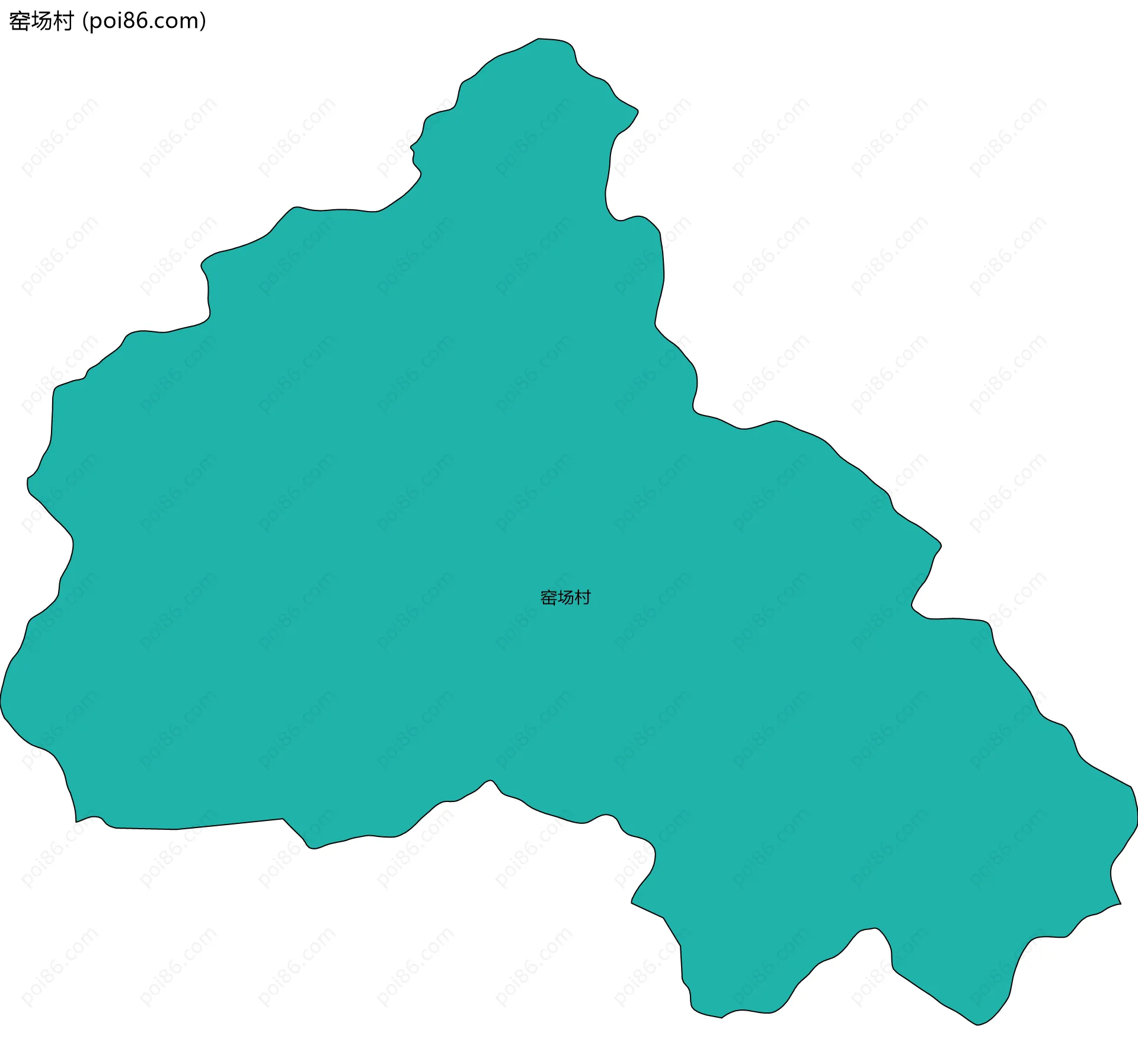 窑场村边界地图