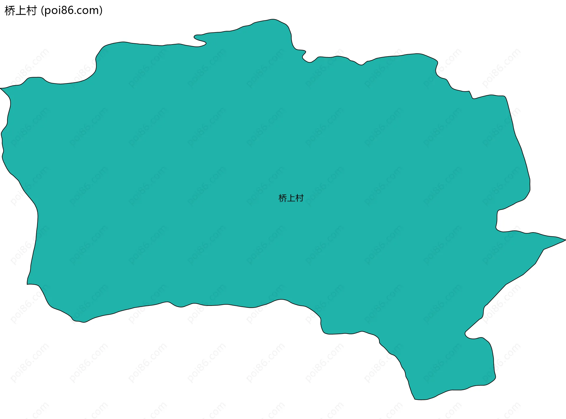 桥上村边界地图