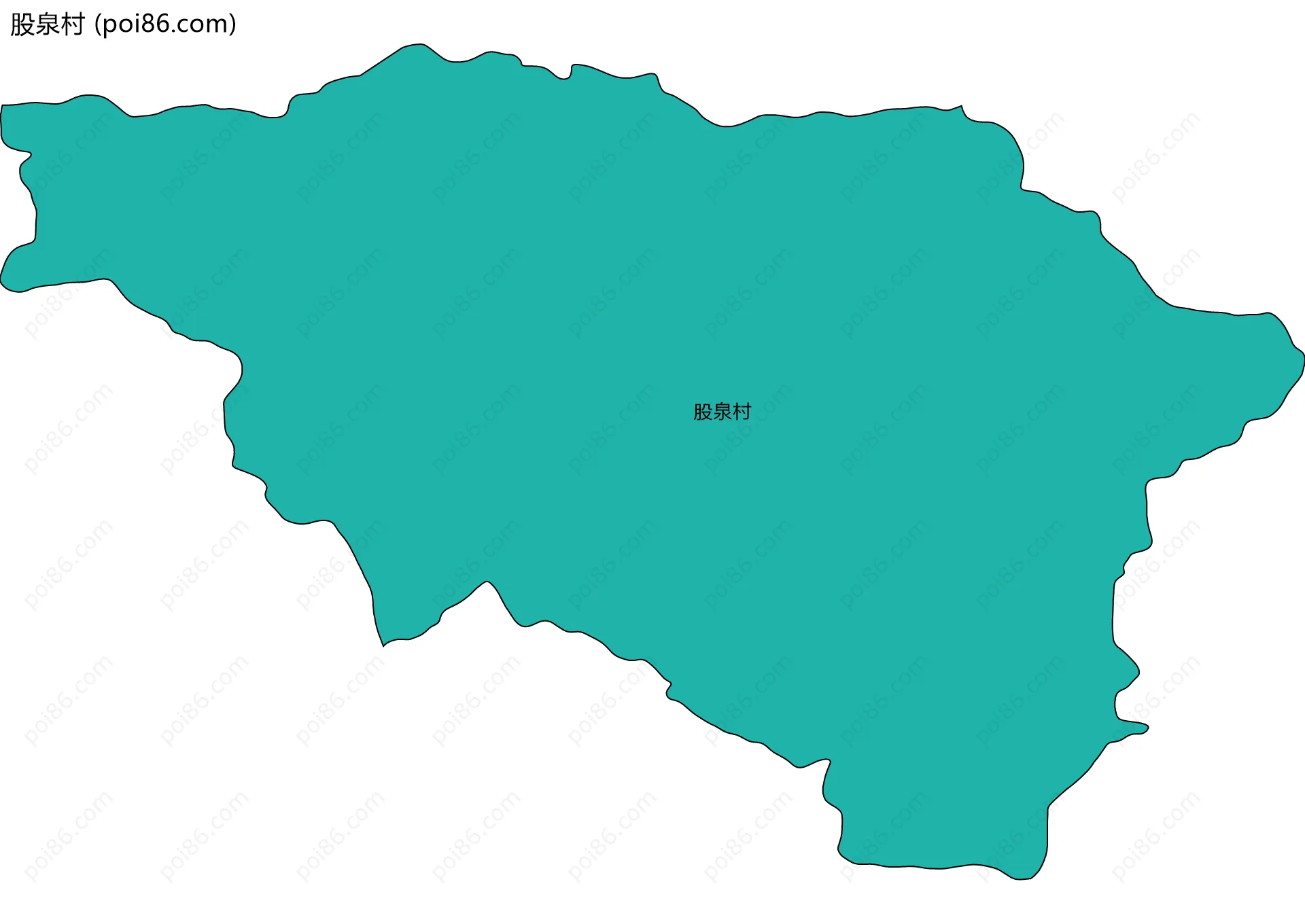 股泉村边界地图