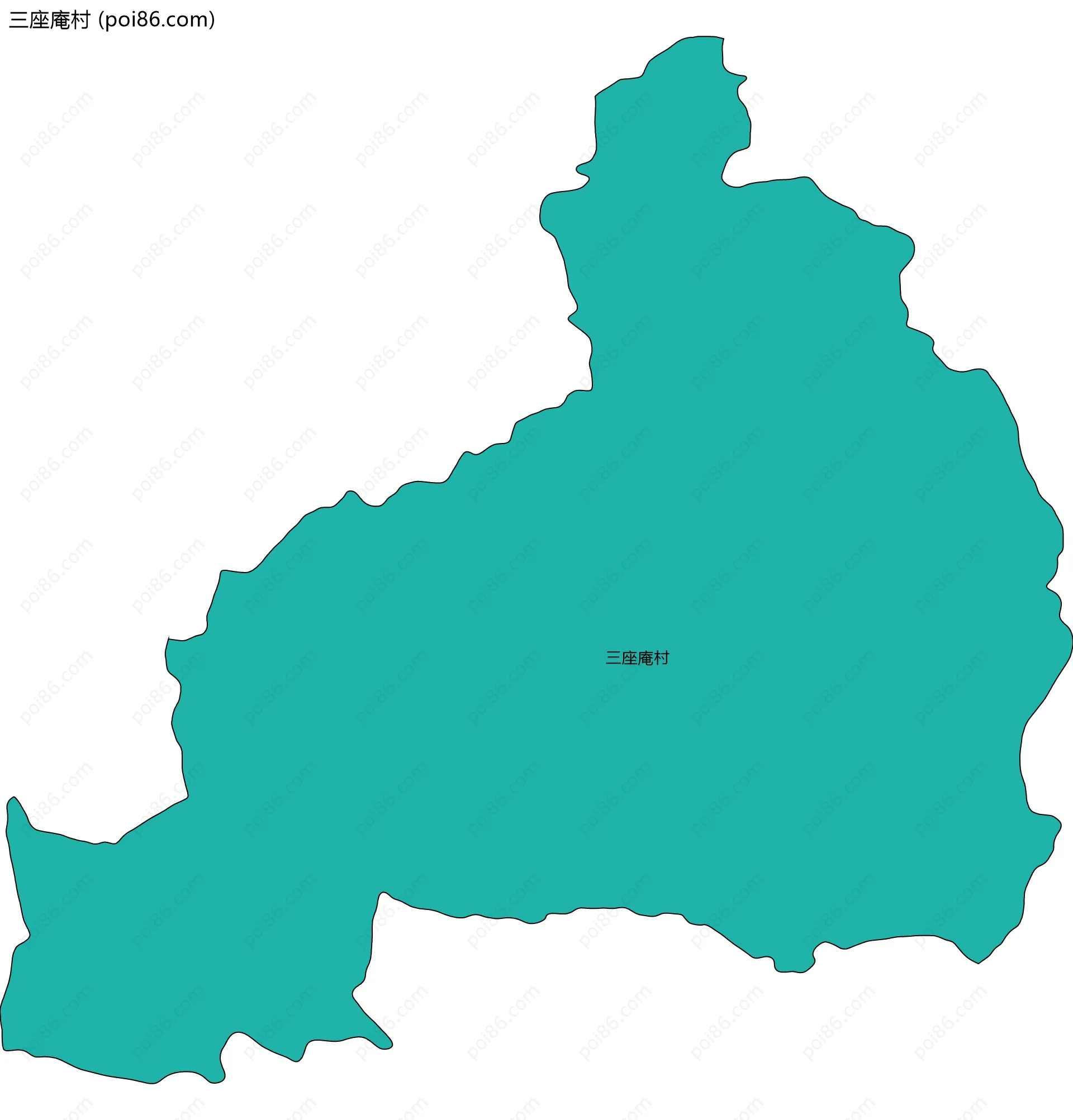 三座庵村边界地图