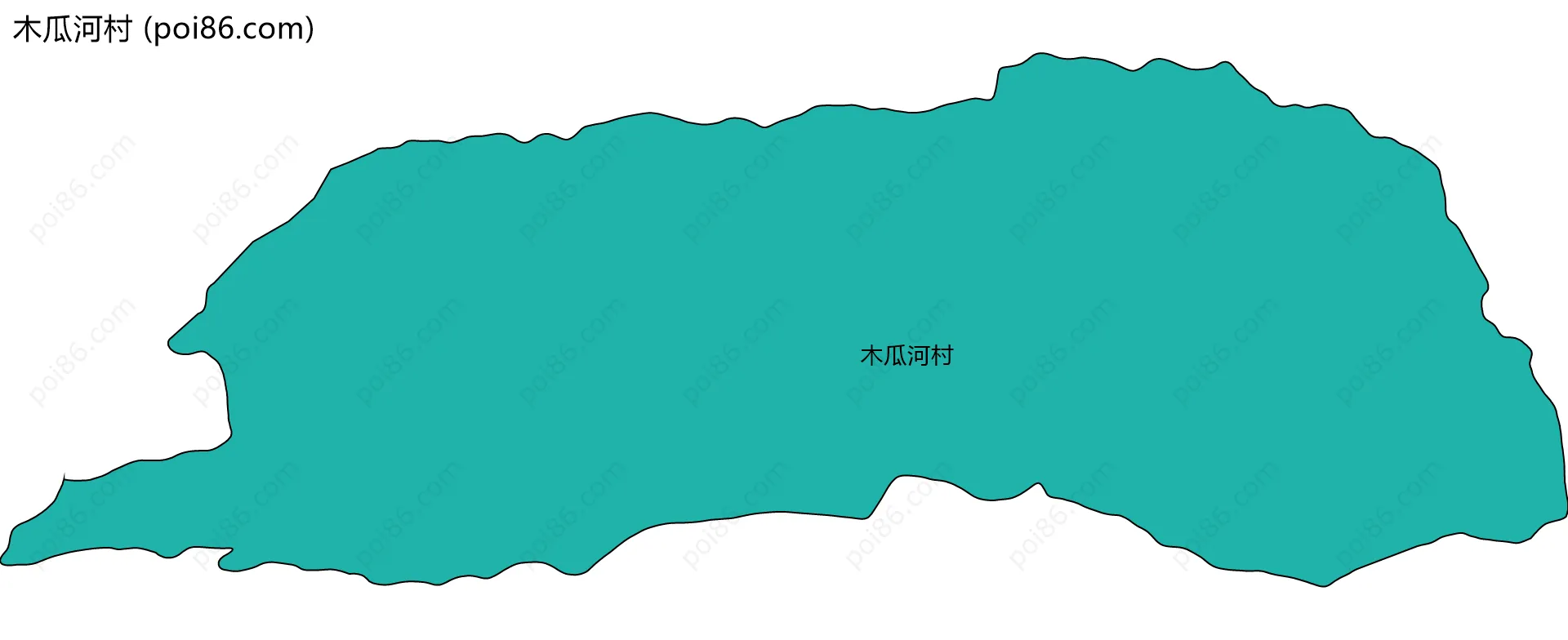 木瓜河村边界地图