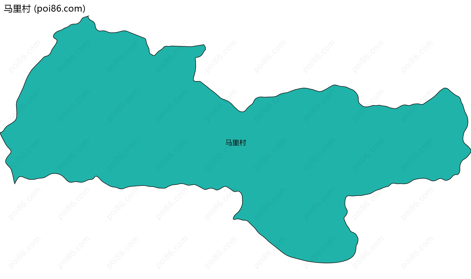 马里村边界地图