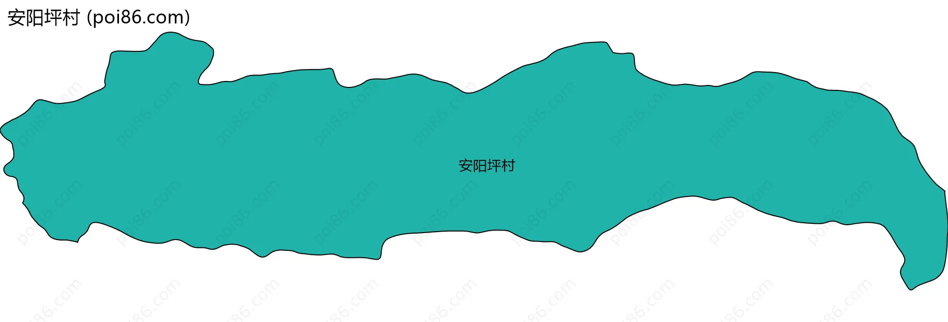 安阳坪村边界地图