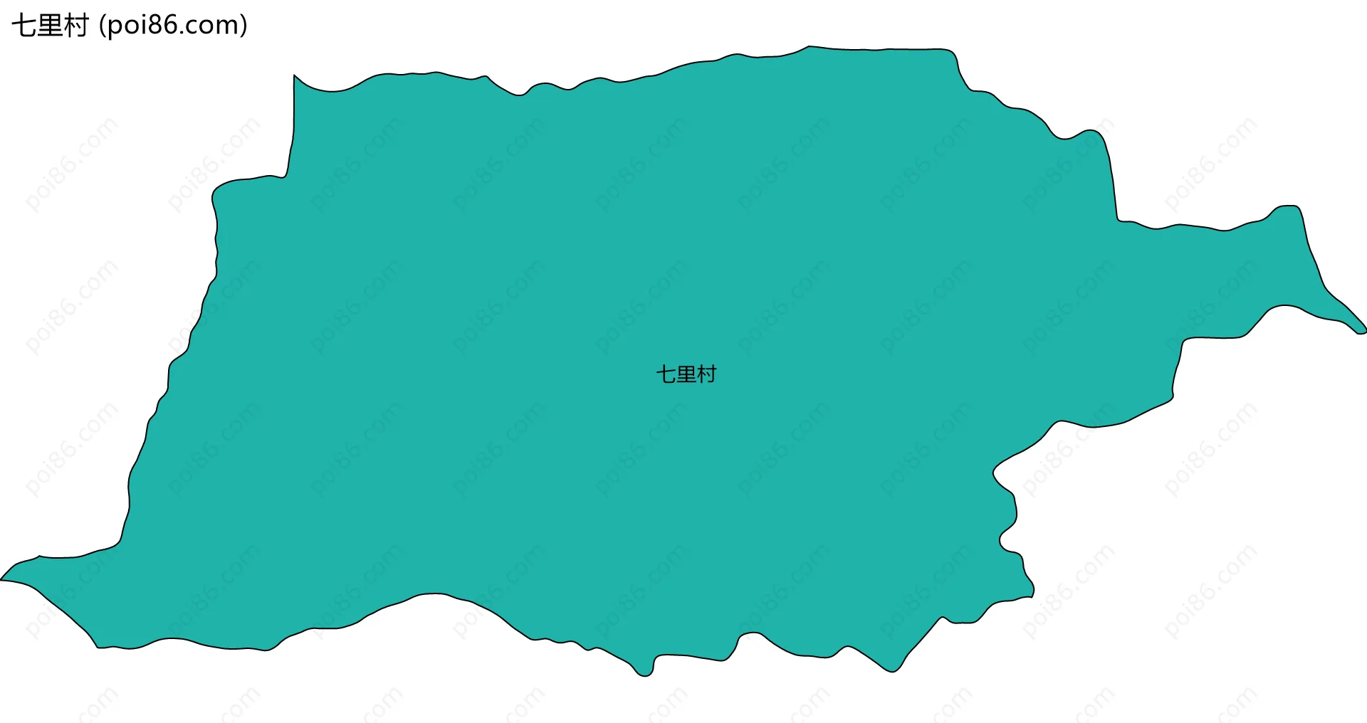 七里村边界地图