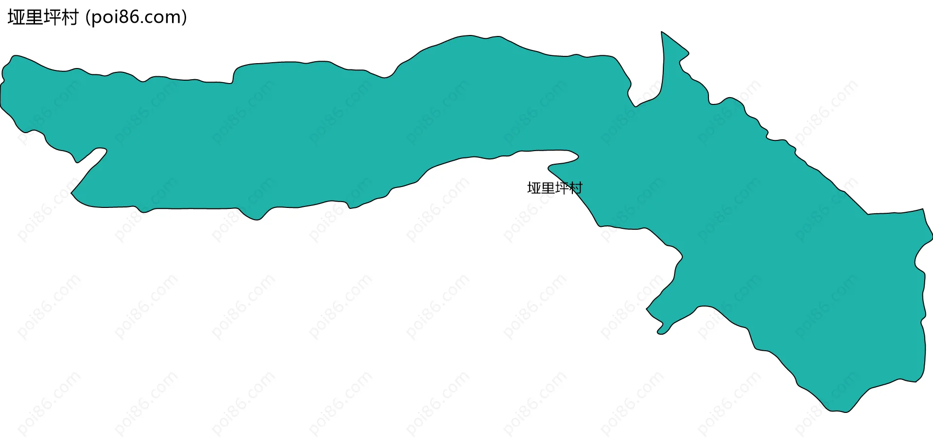 垭里坪村边界地图