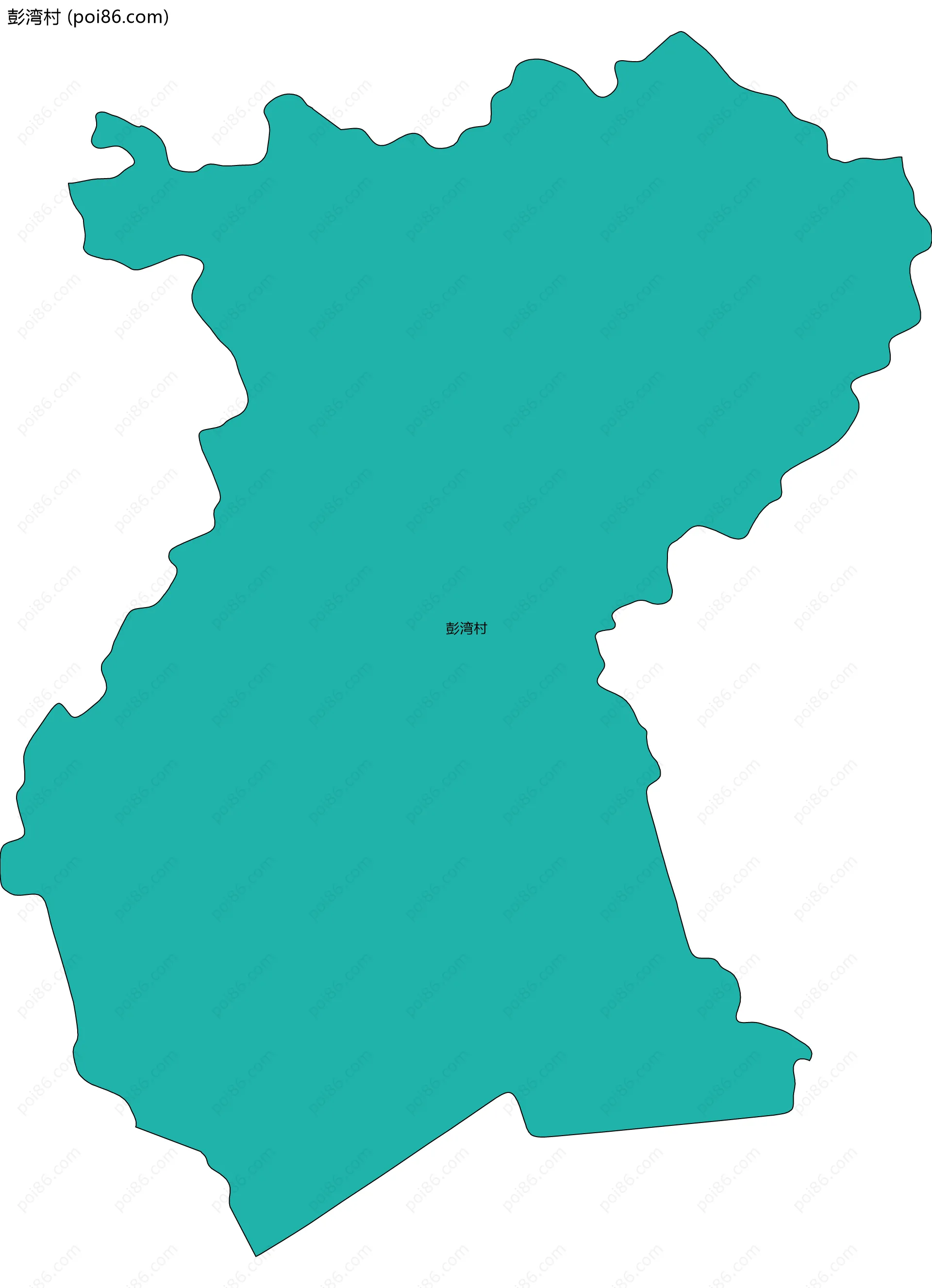 彭湾村边界地图