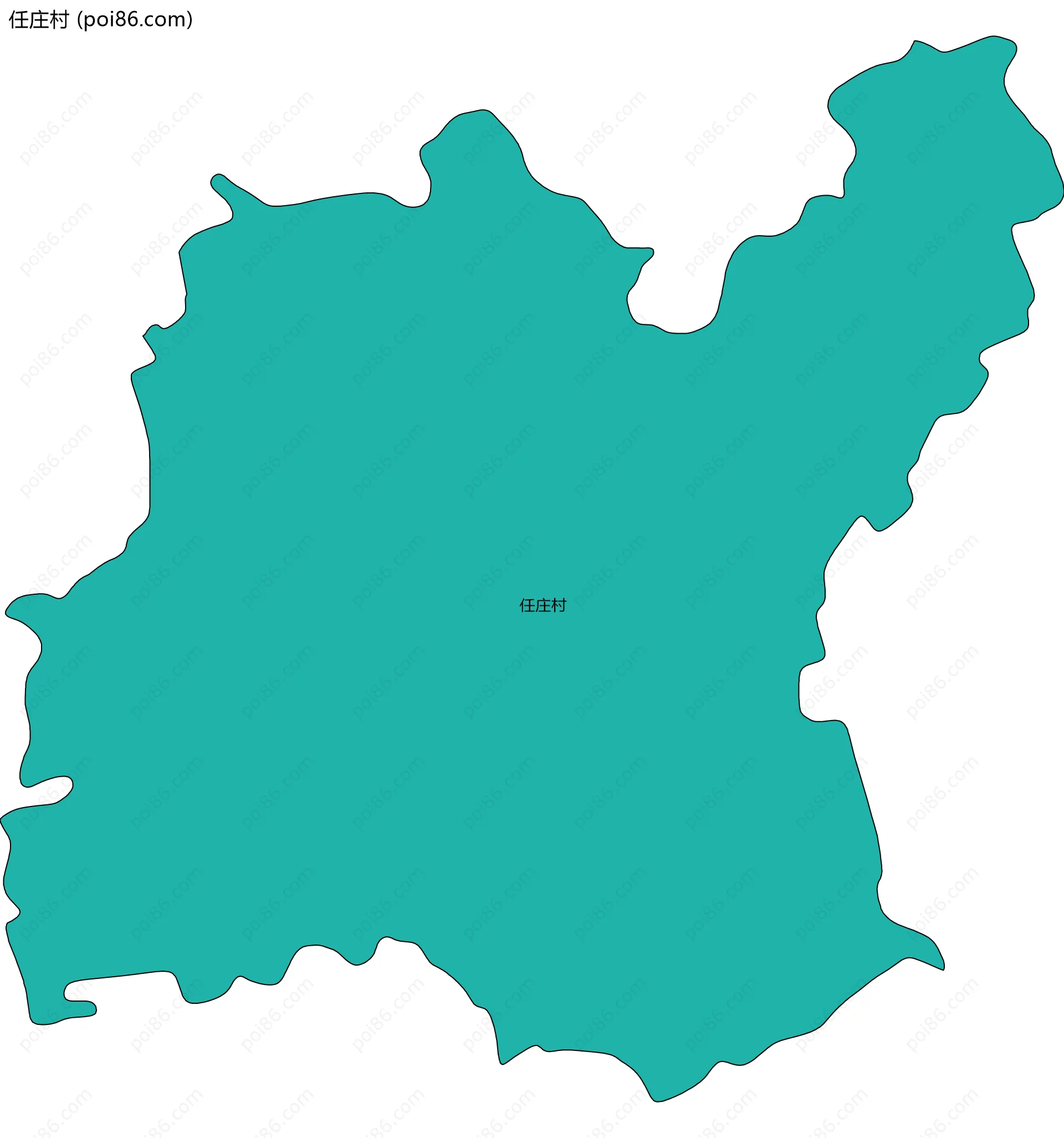 任庄村边界地图