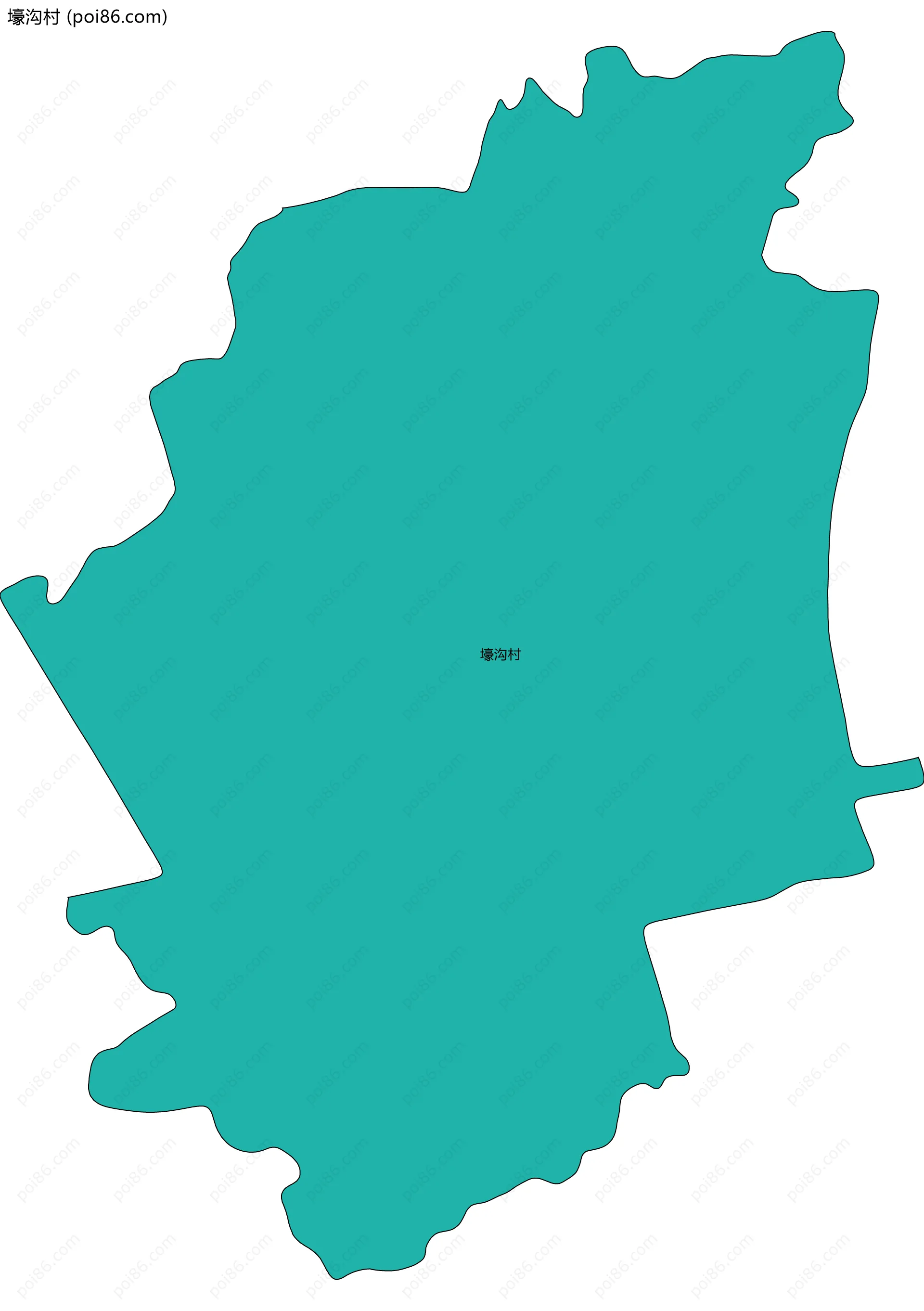 壕沟村边界地图