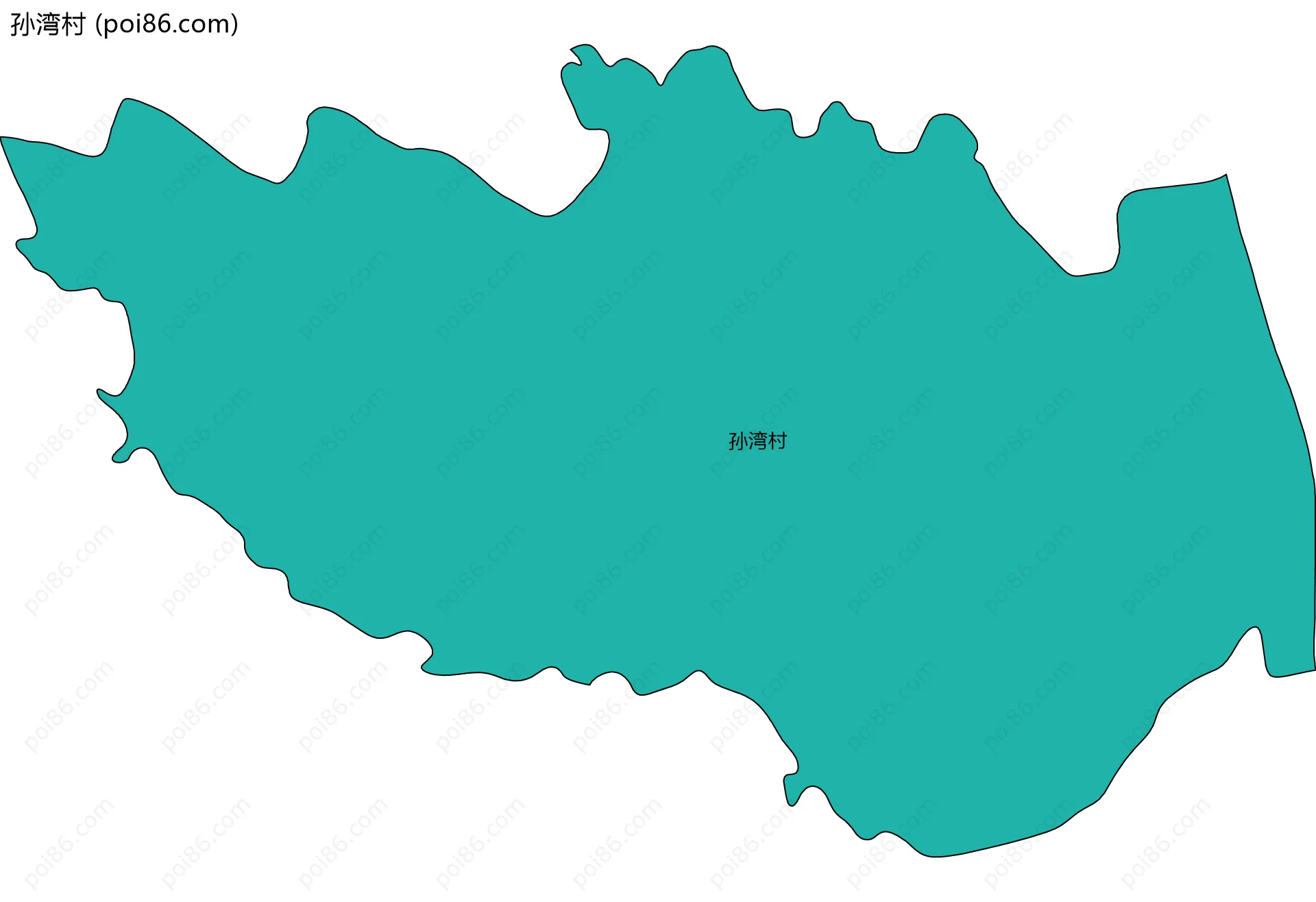 孙湾村边界地图