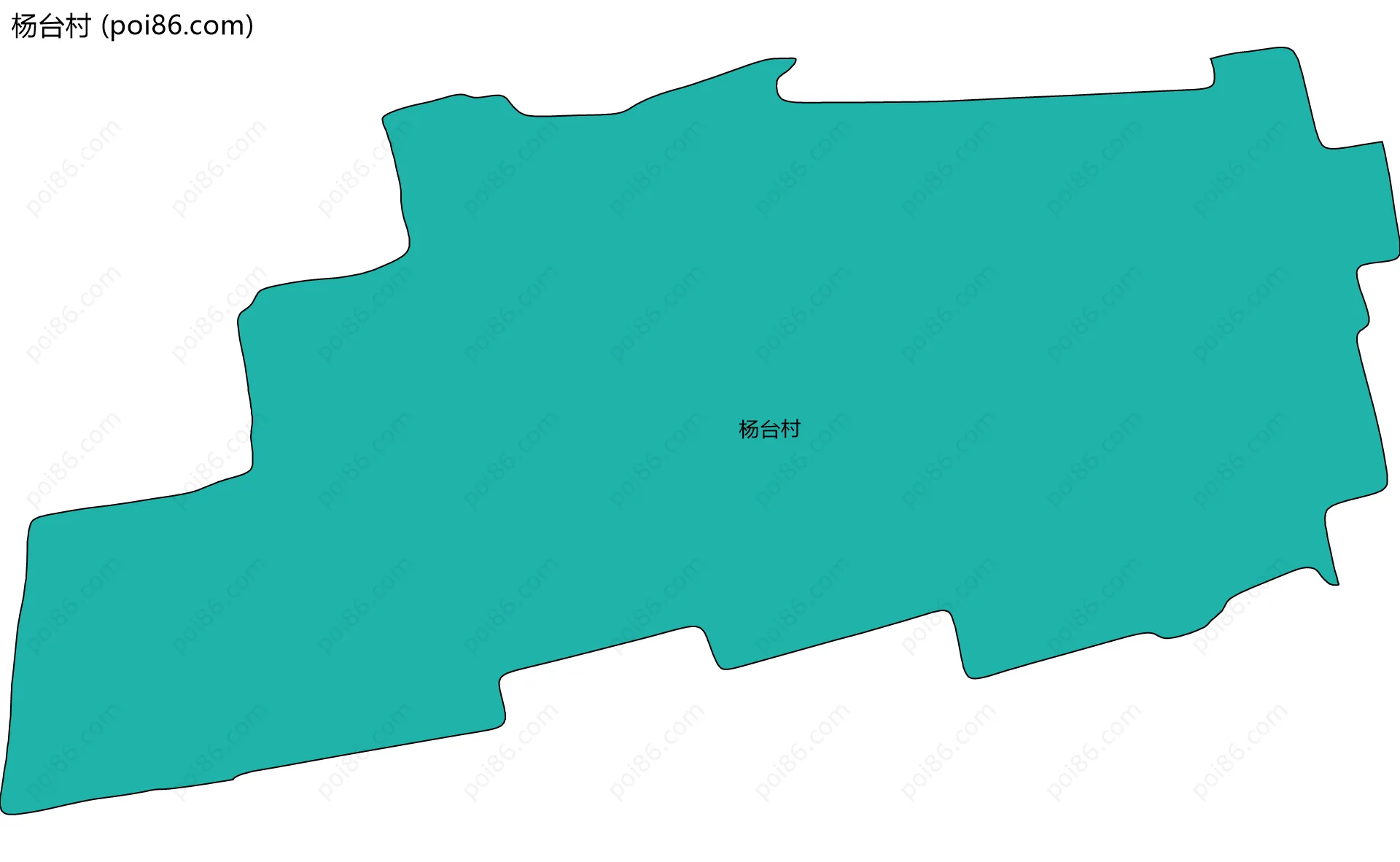 杨台村边界地图