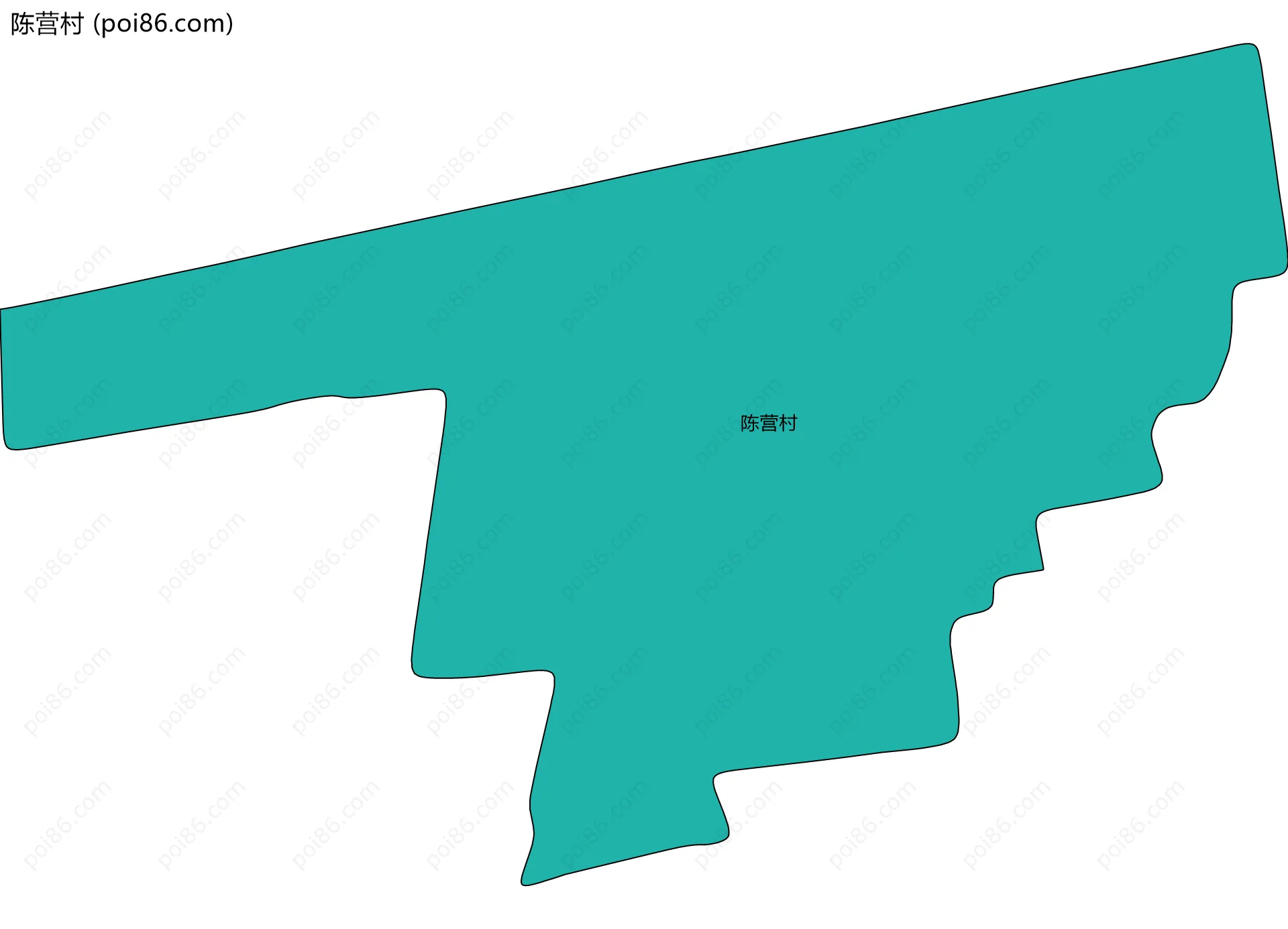 陈营村边界地图