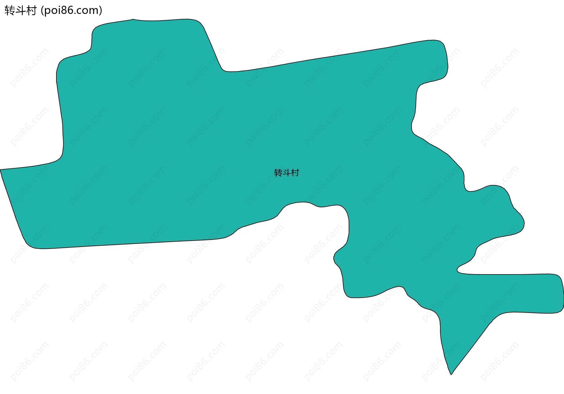 转斗村边界地图