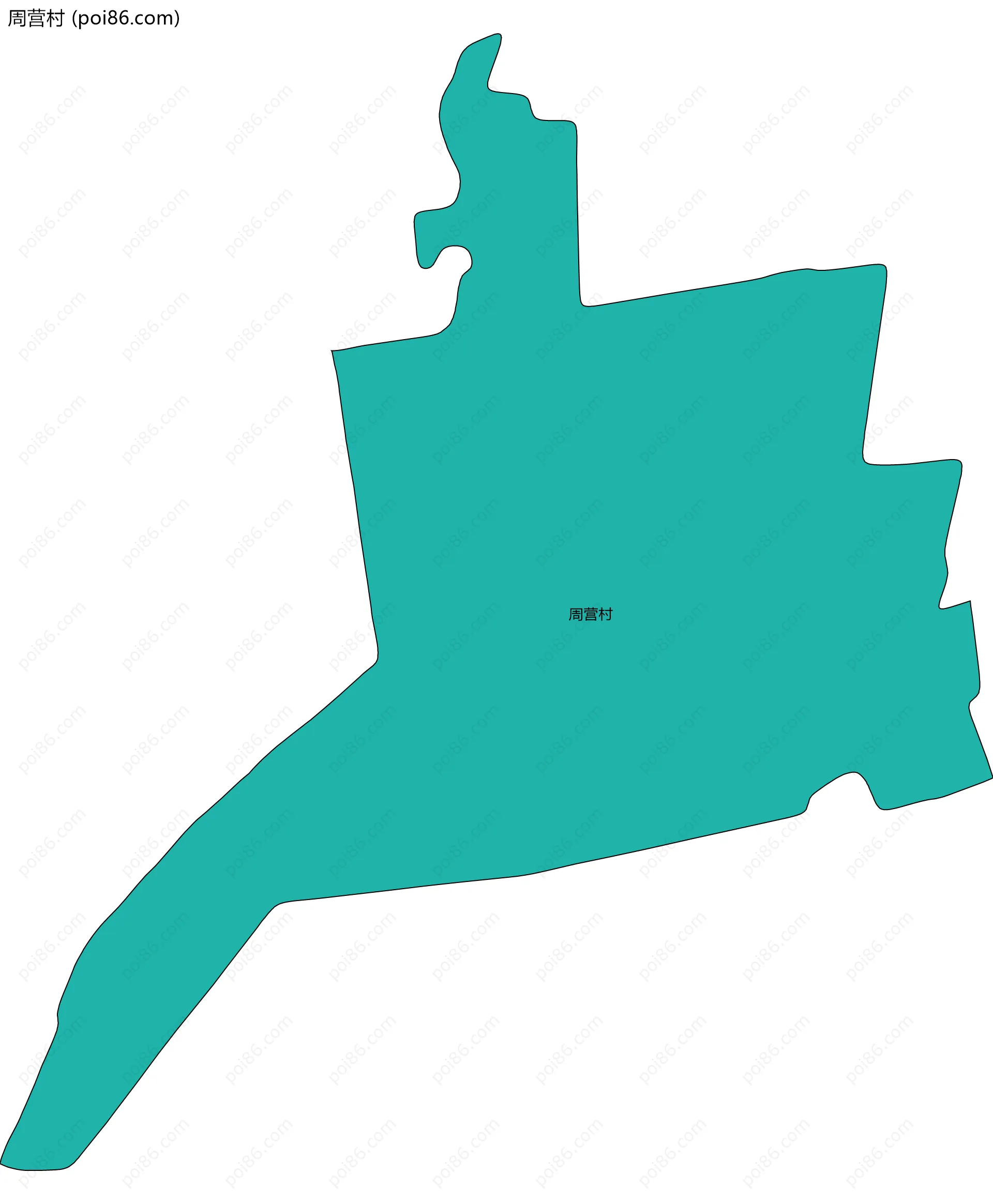 周营村边界地图