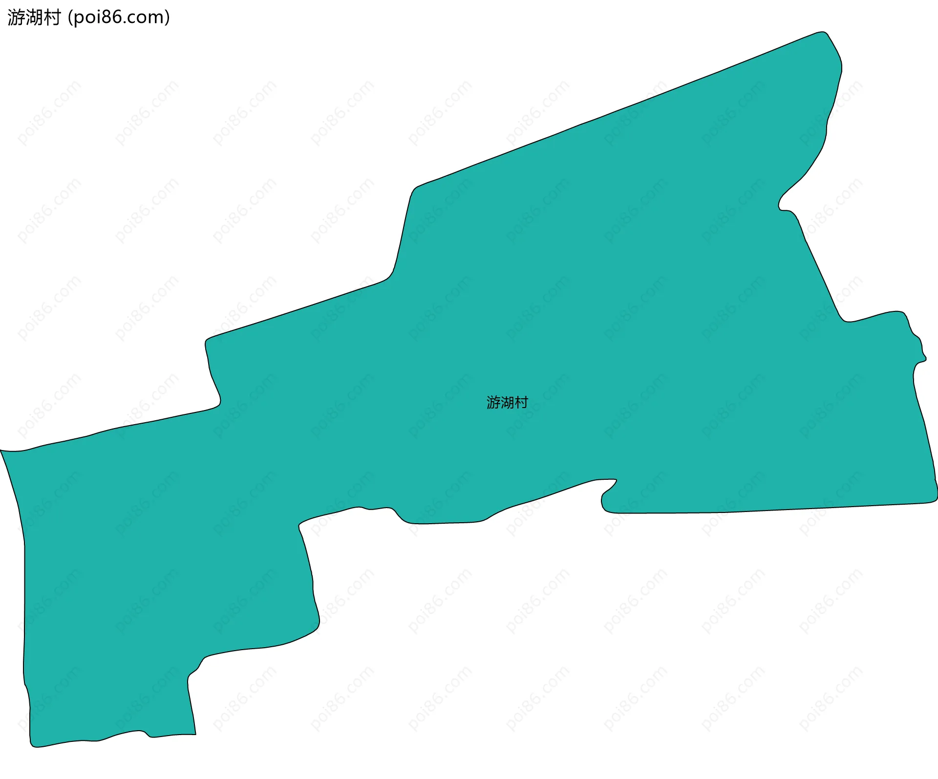 游湖村边界地图