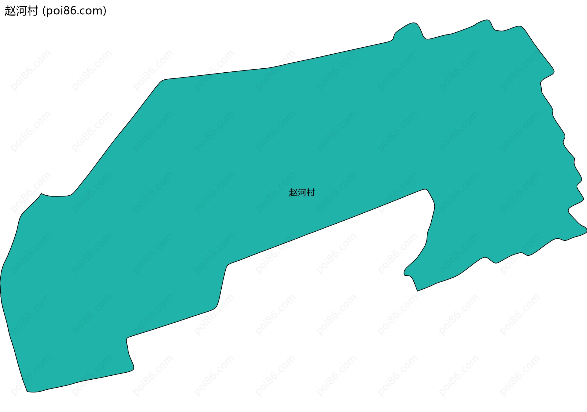 赵河村边界地图