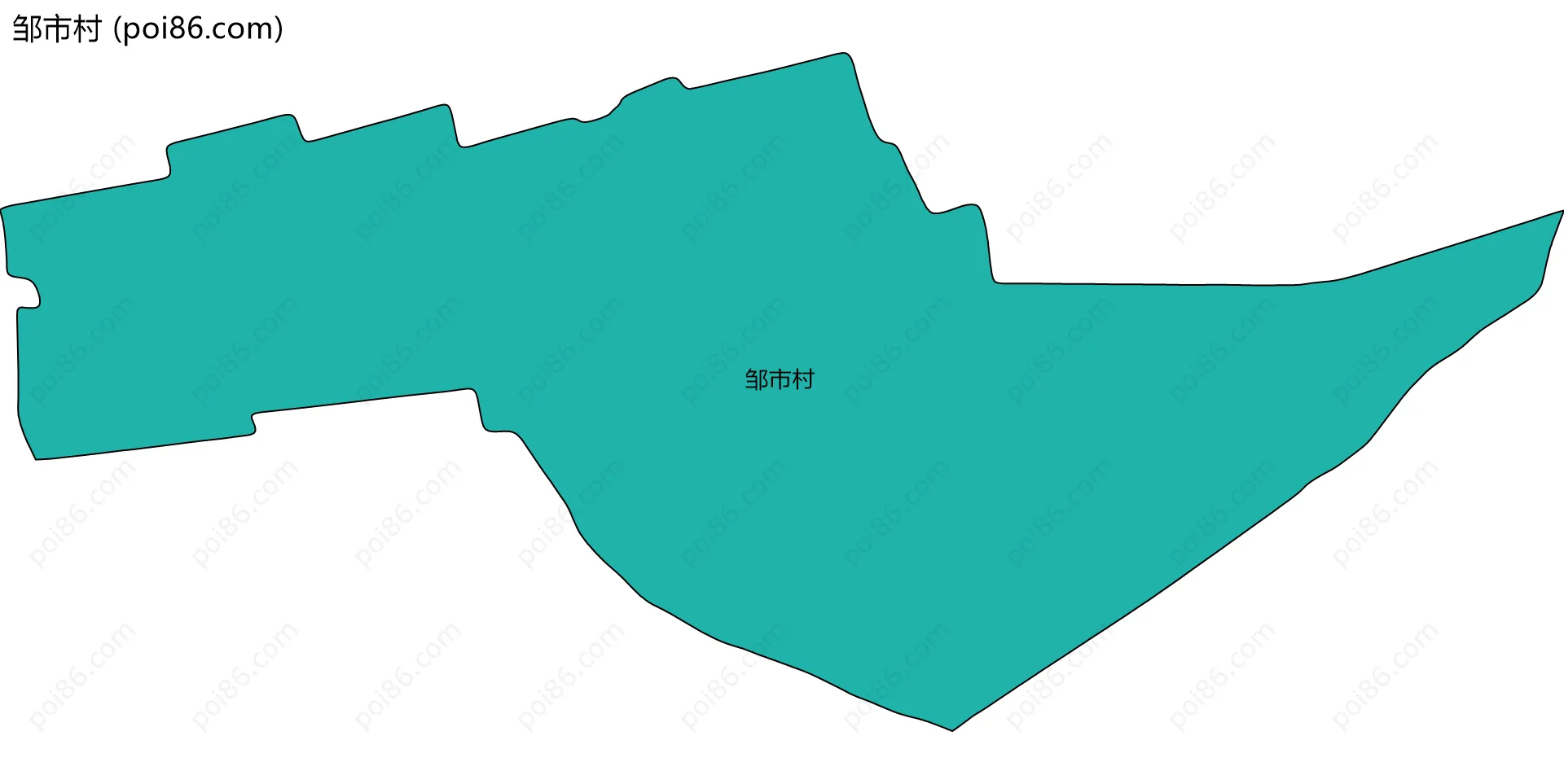 邹市村边界地图