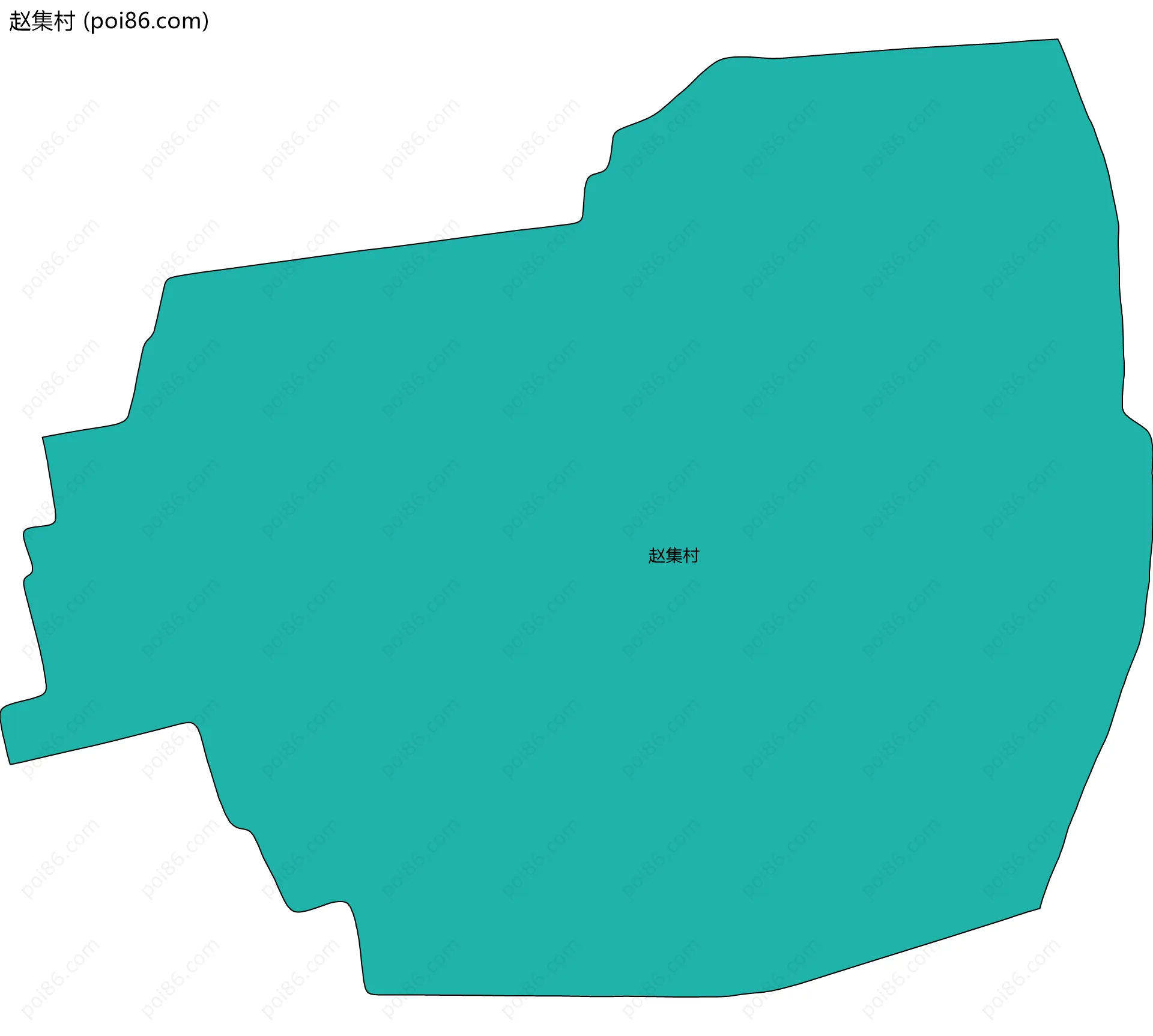 赵集村边界地图