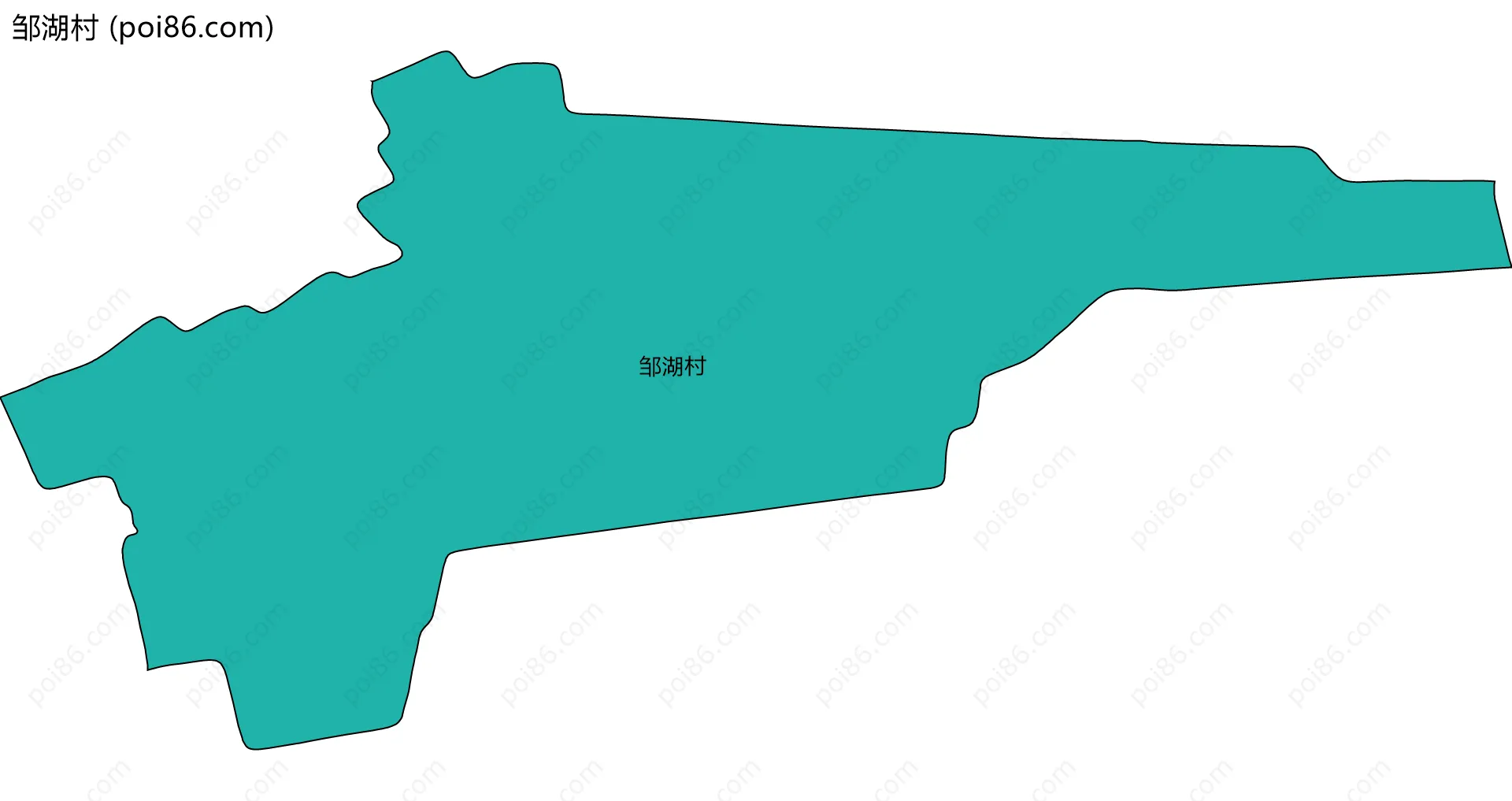 邹湖村边界地图