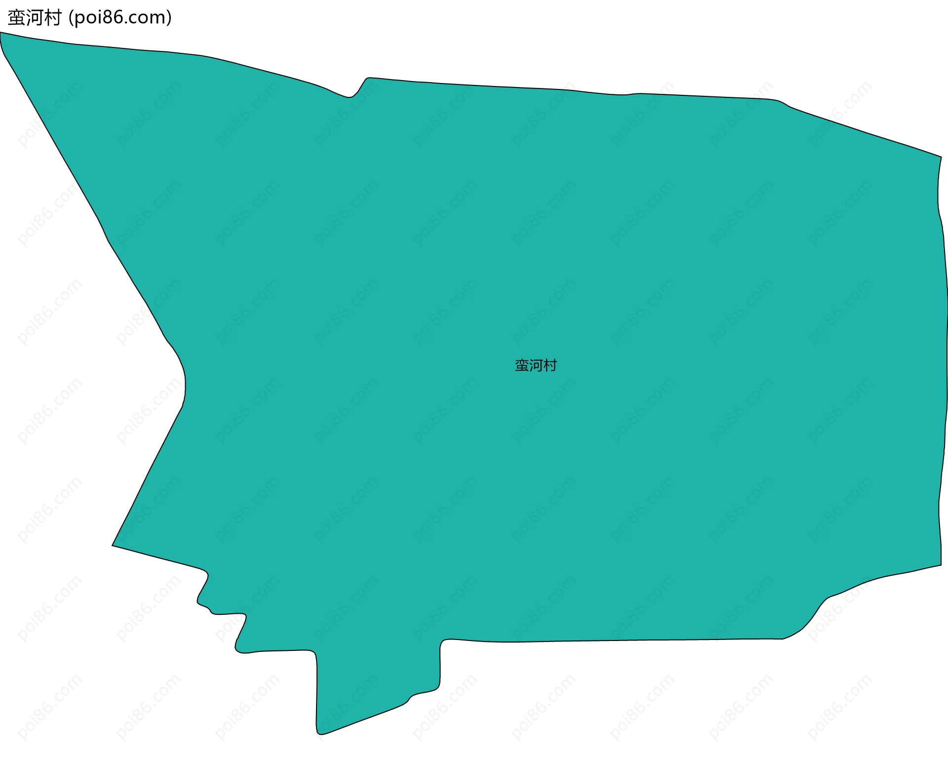 蛮河村边界地图