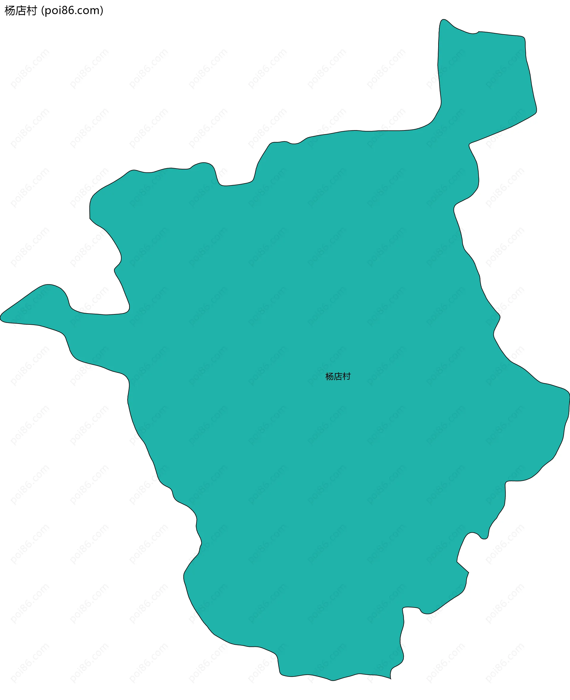 杨店村边界地图