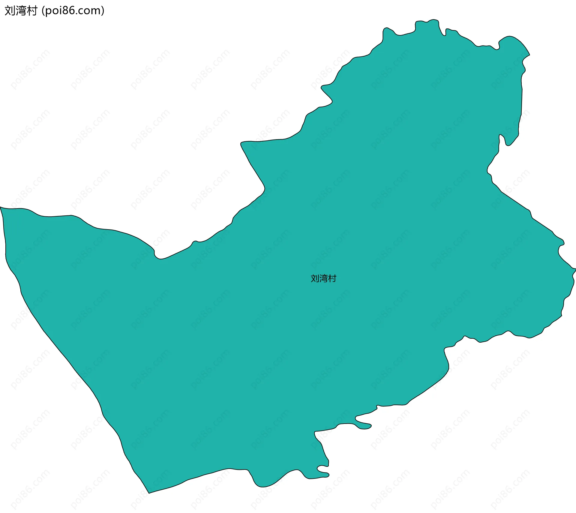 刘湾村边界地图