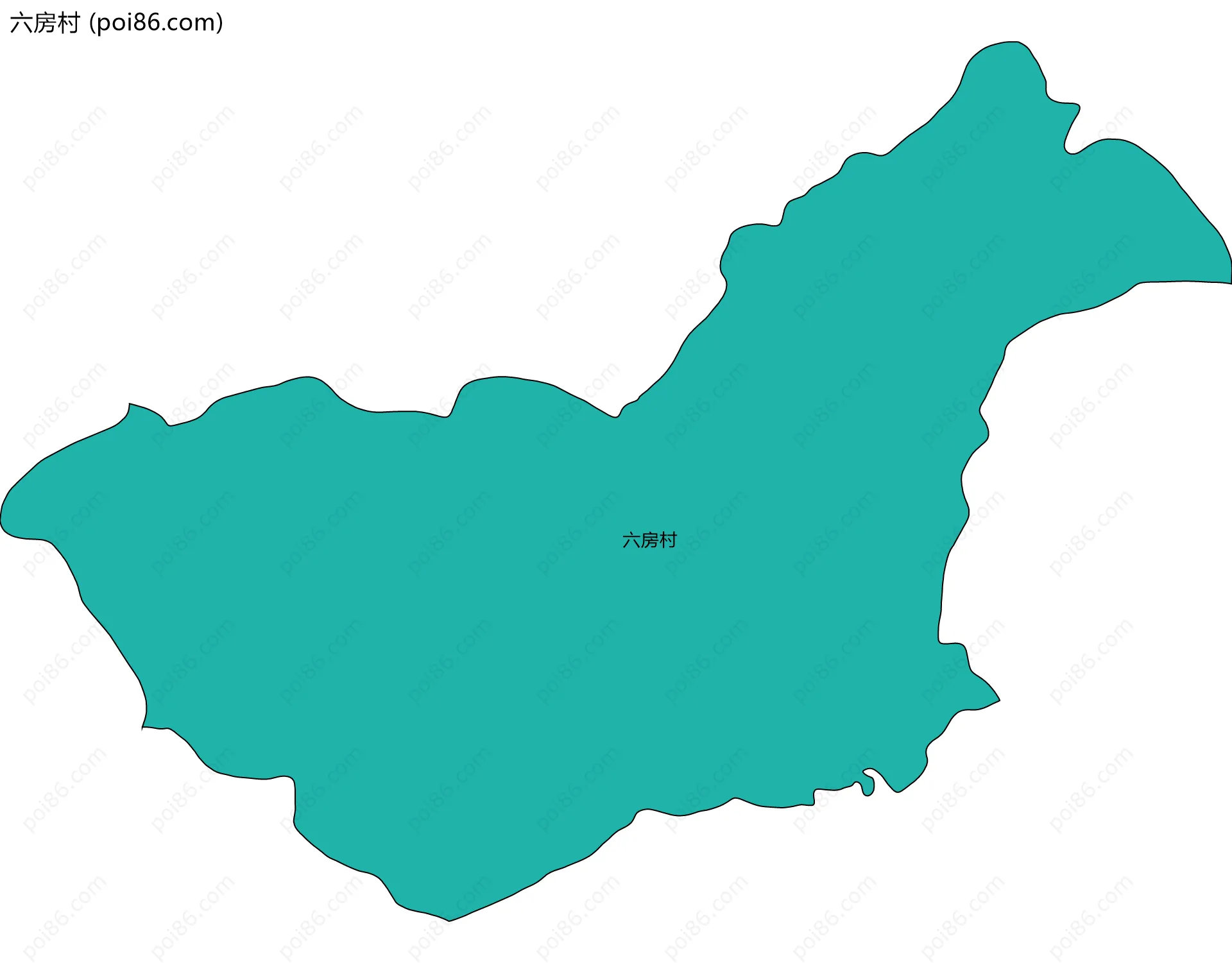 六房村边界地图