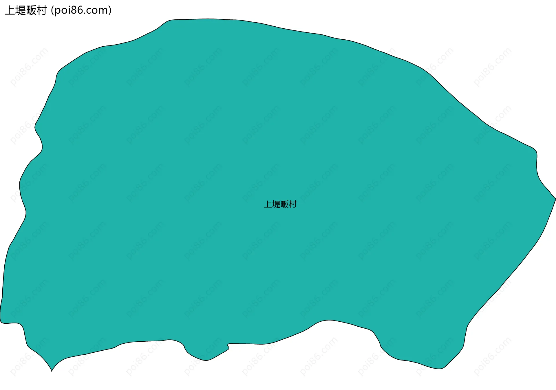 上堤畈村边界地图