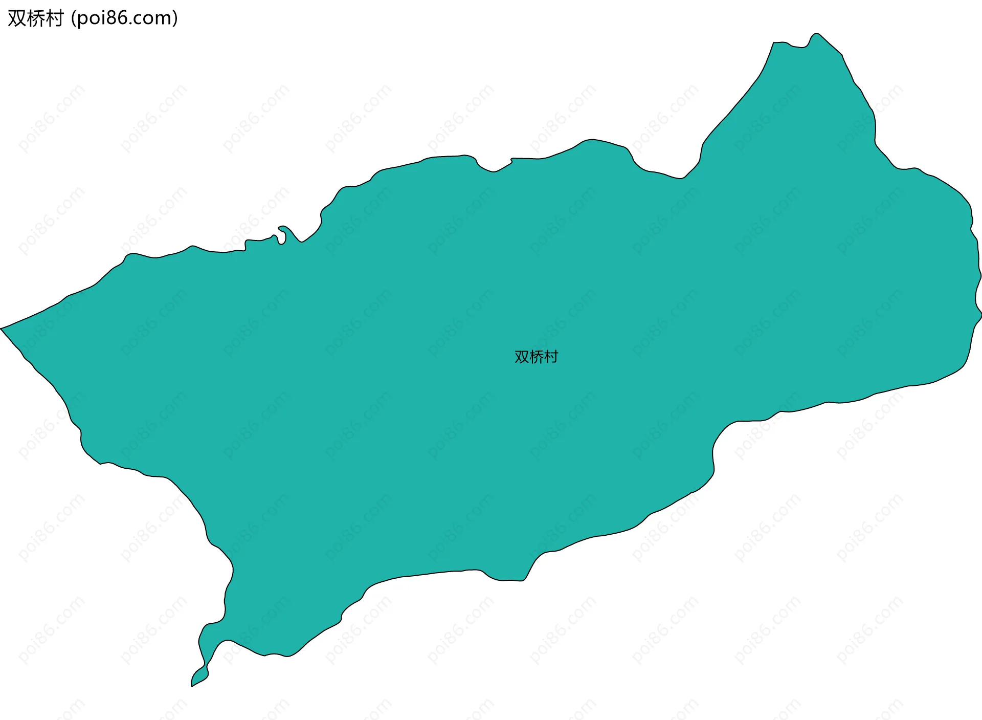 双桥村边界地图