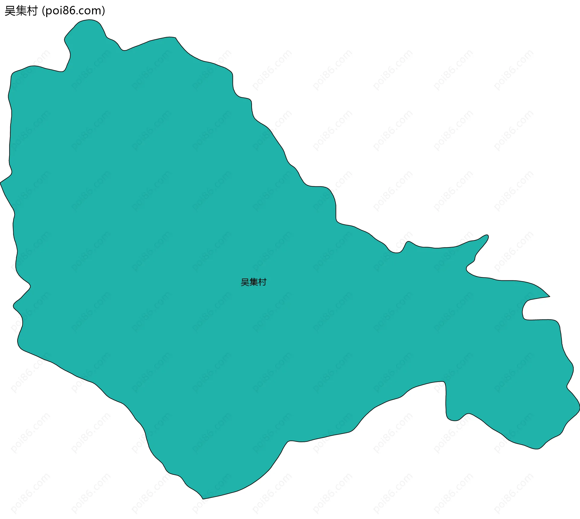 吴集村边界地图