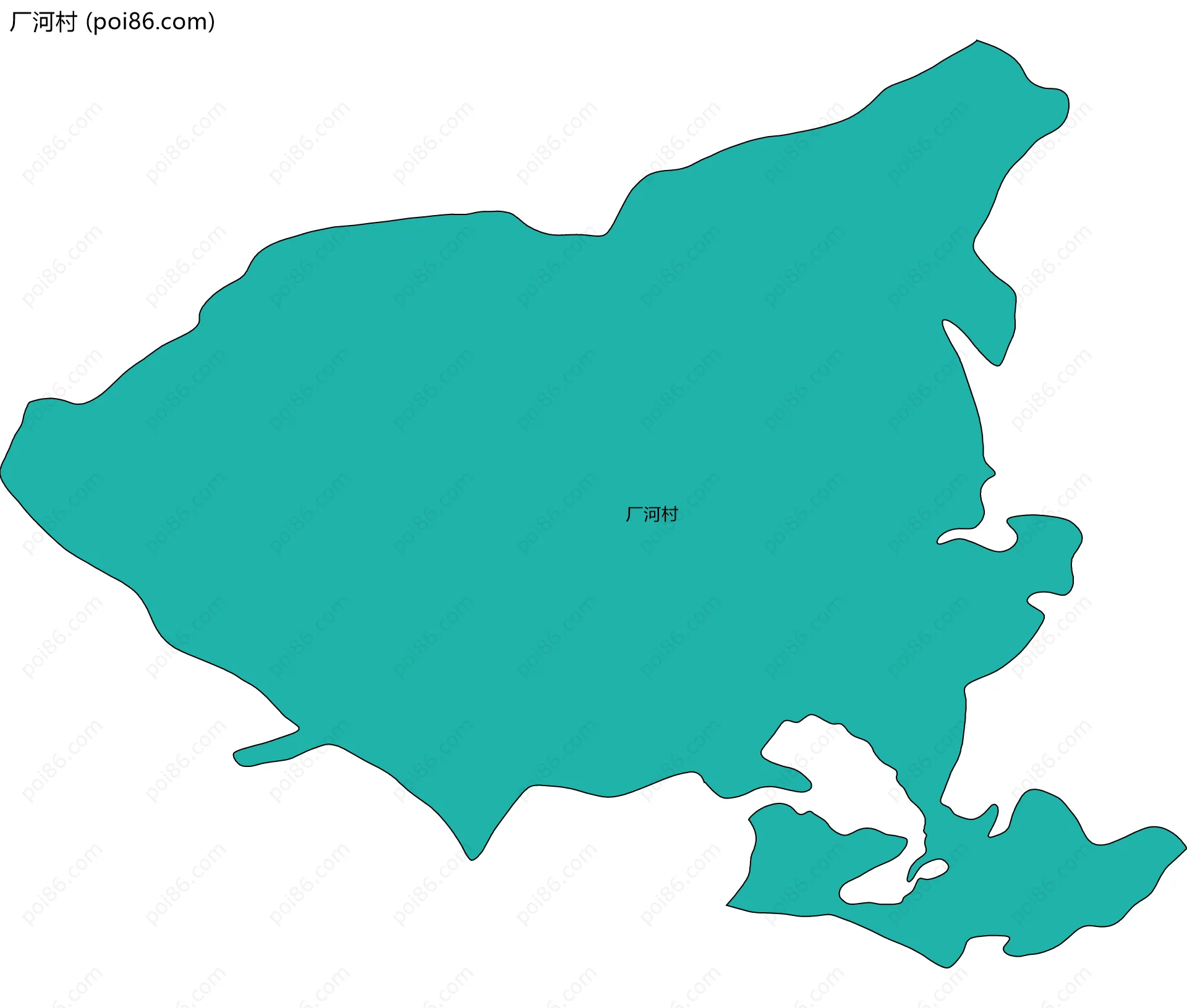 厂河村边界地图