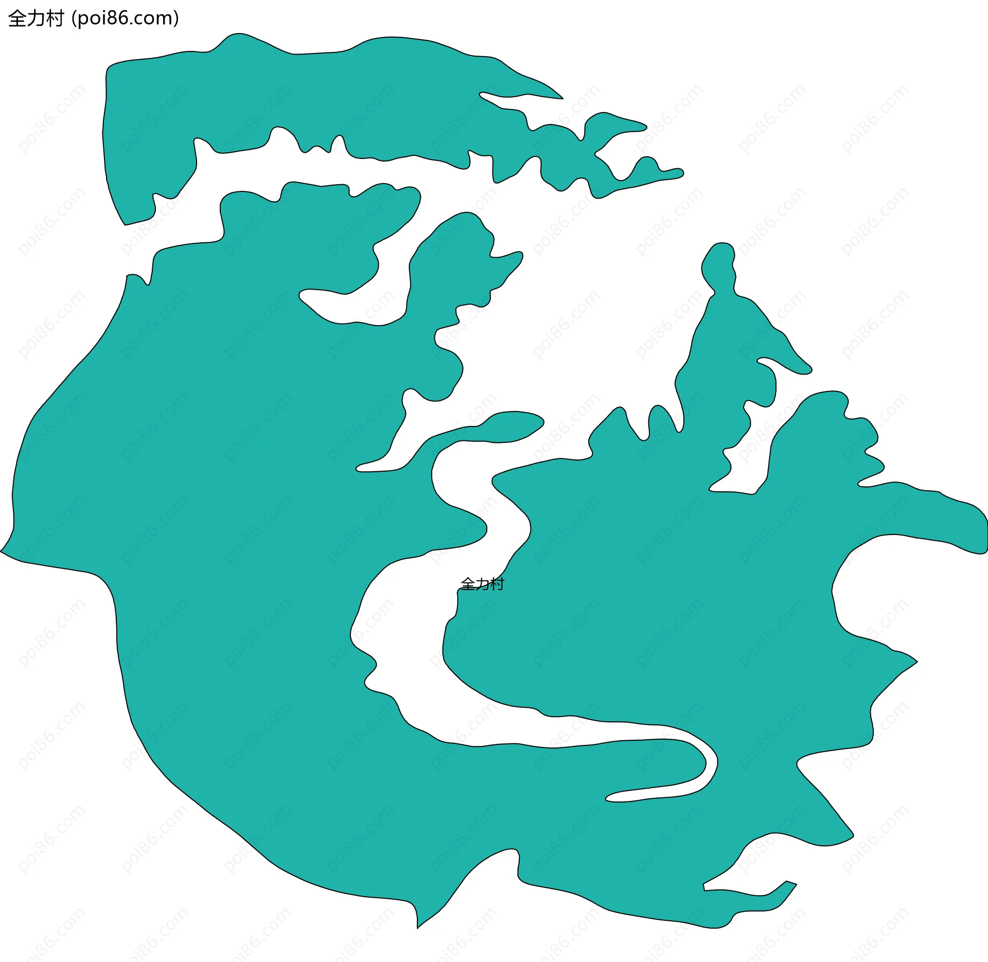 全力村边界地图