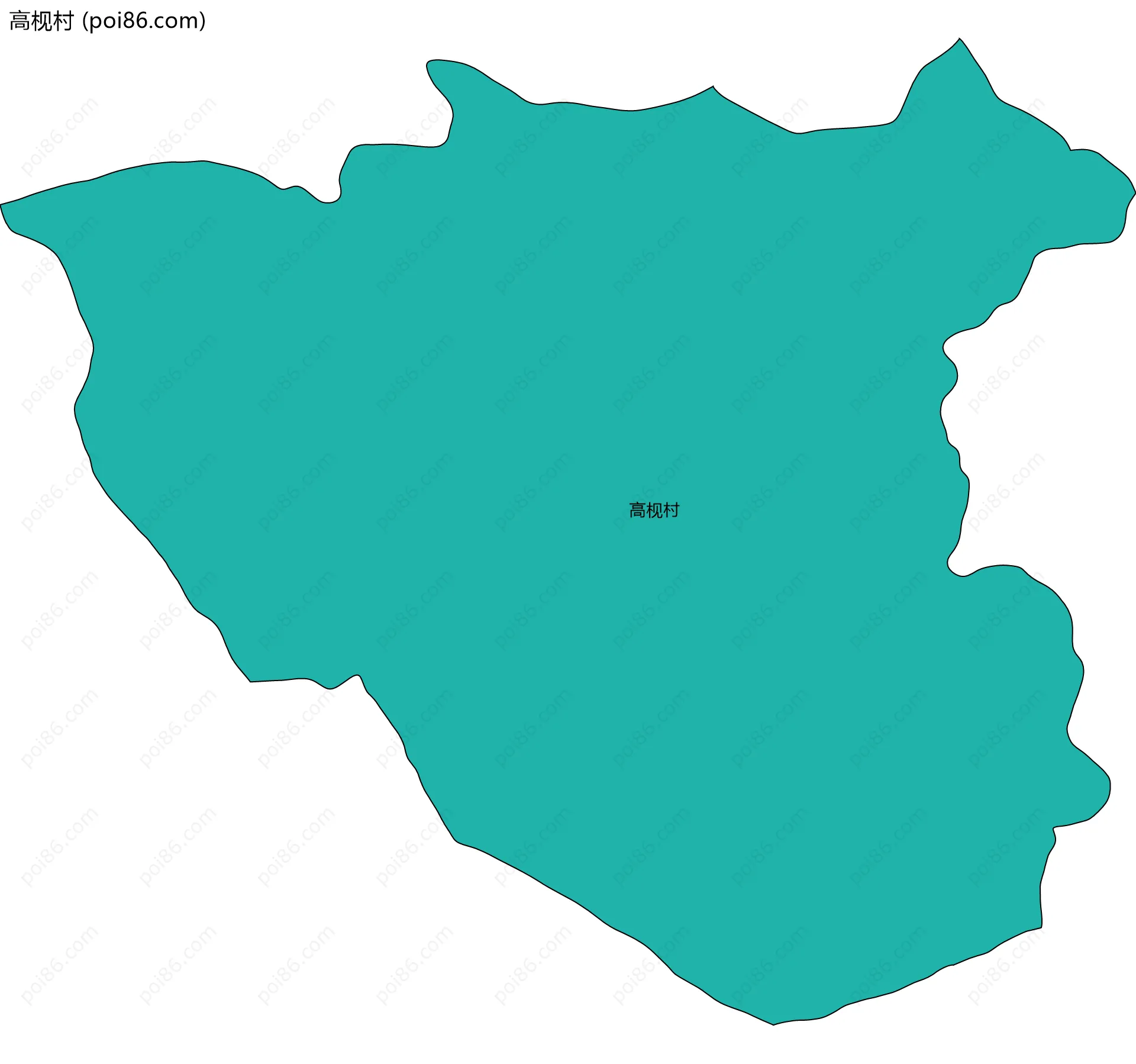 高枧村边界地图