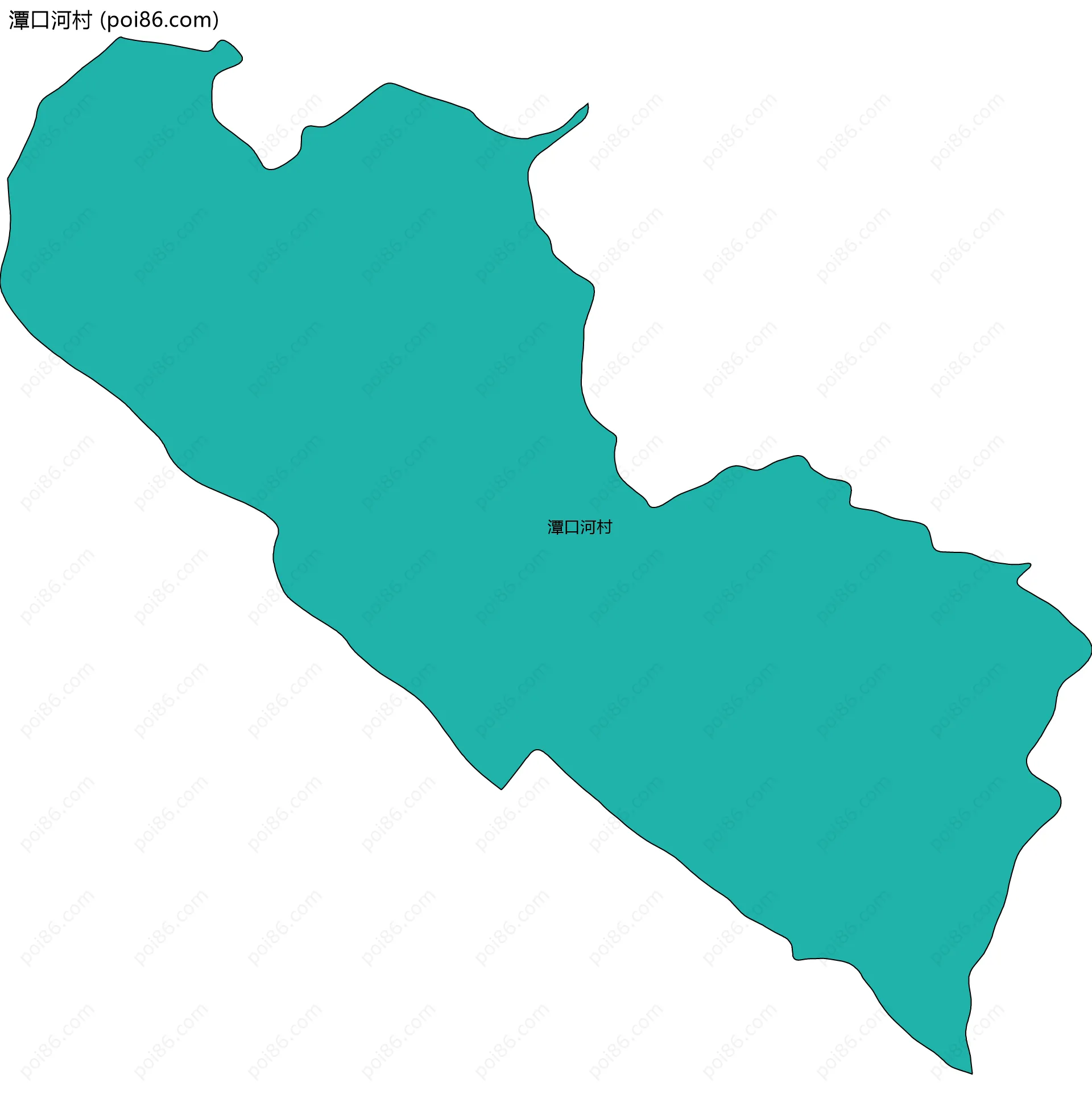 潭口河村边界地图