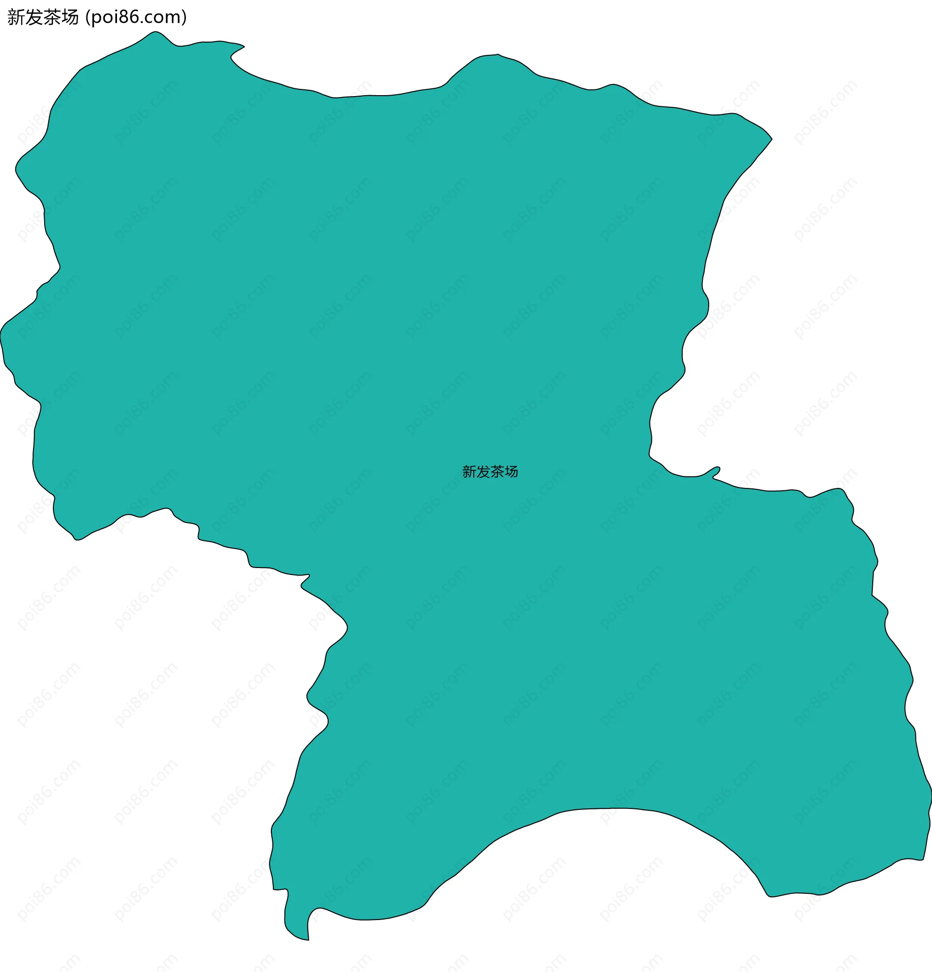 新发茶场边界地图