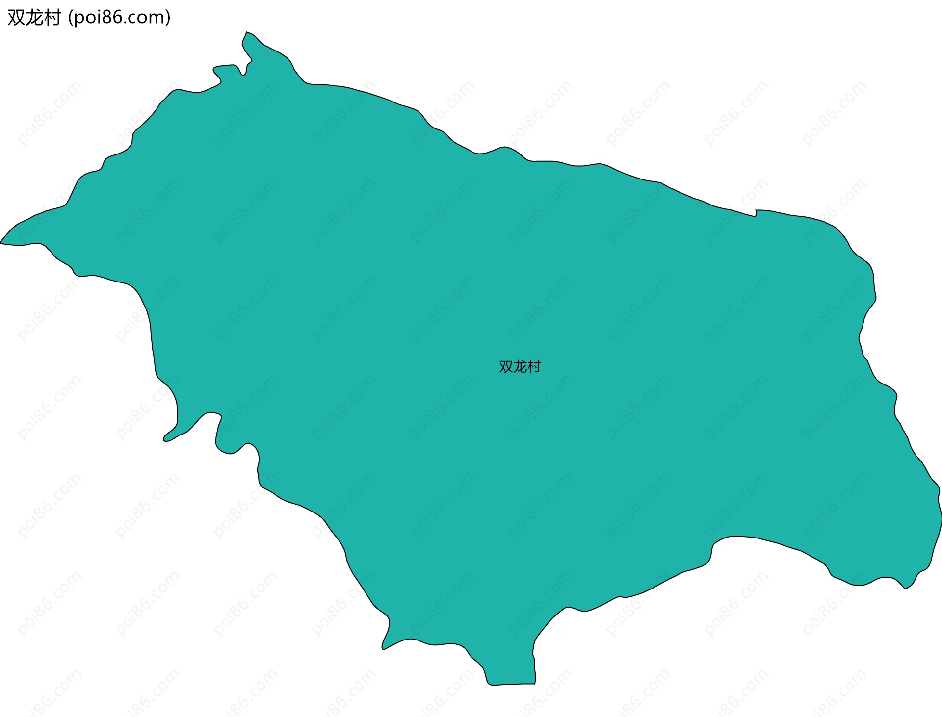 双龙村边界地图