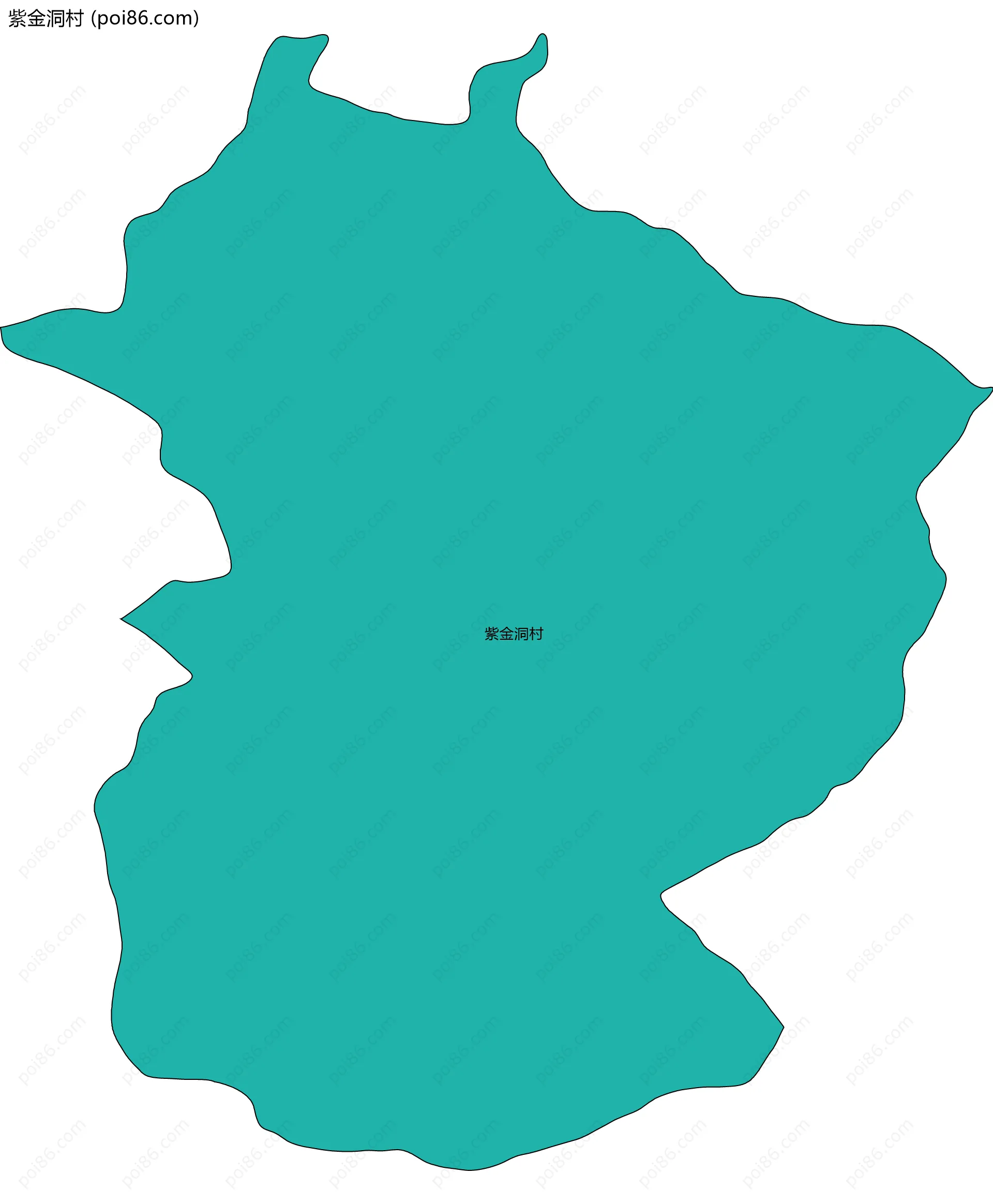 紫金洞村边界地图