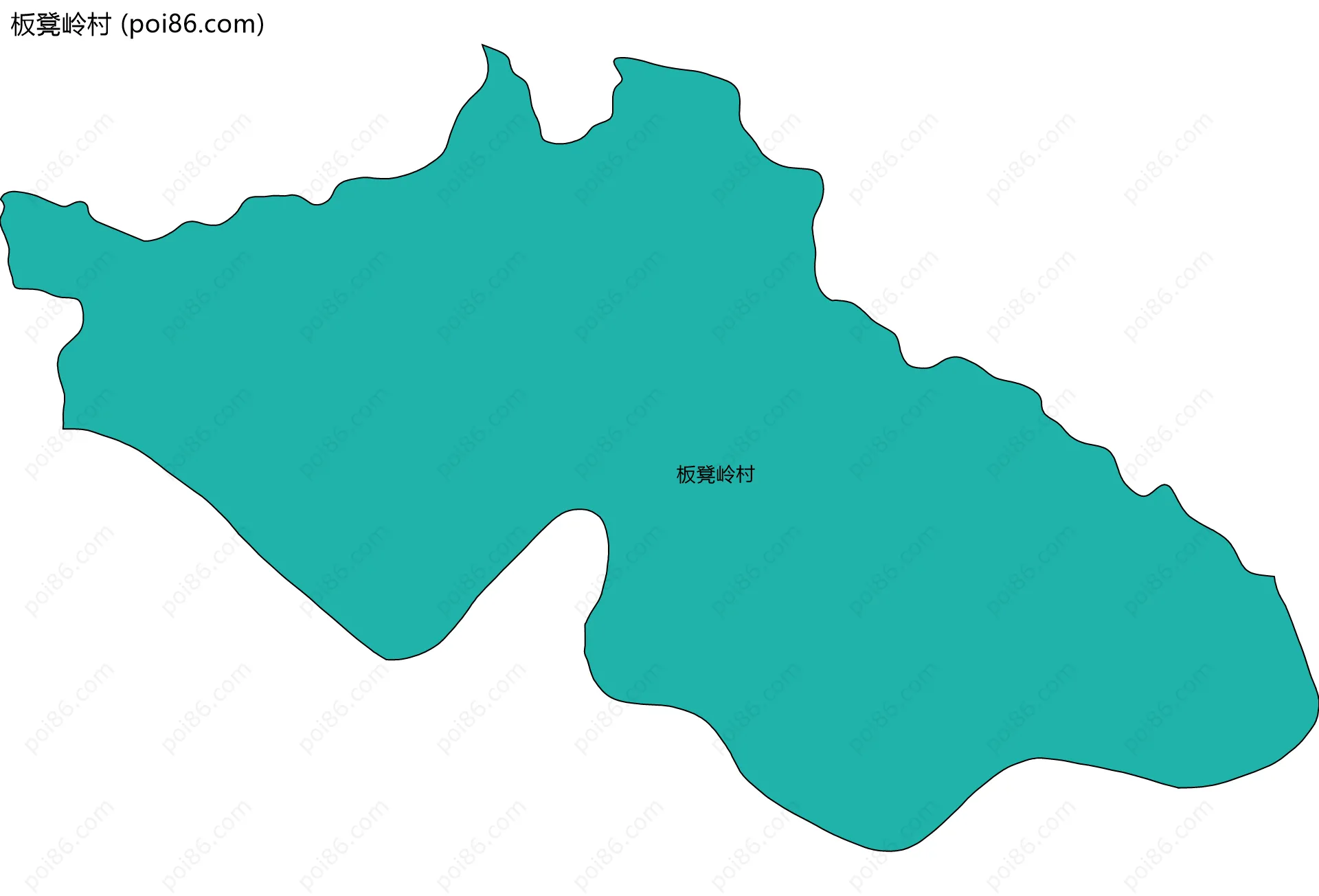 板凳岭村边界地图