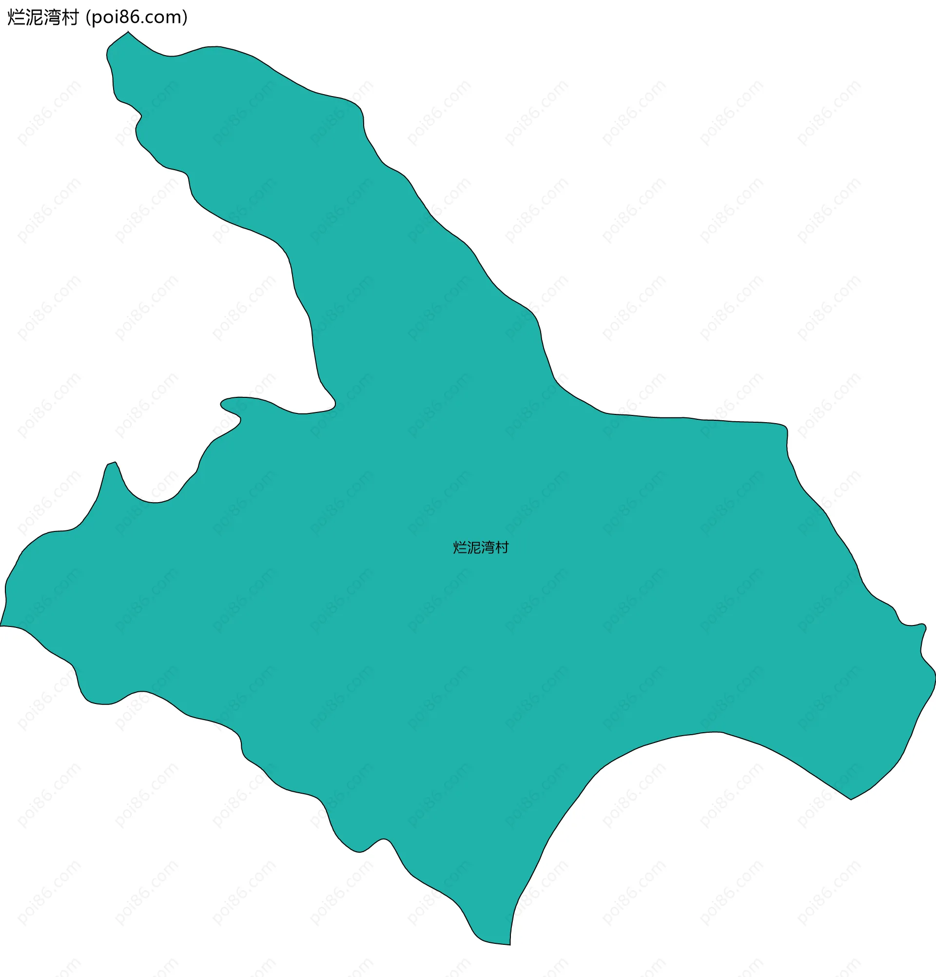 烂泥湾村边界地图