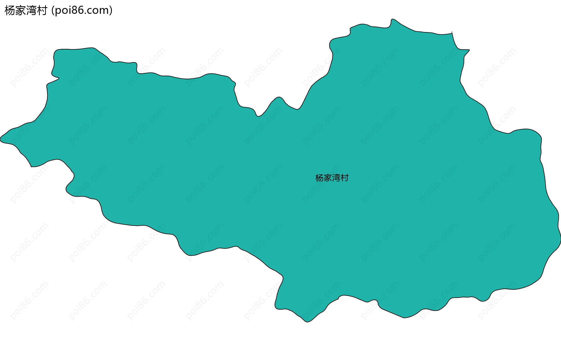 杨家湾村边界地图