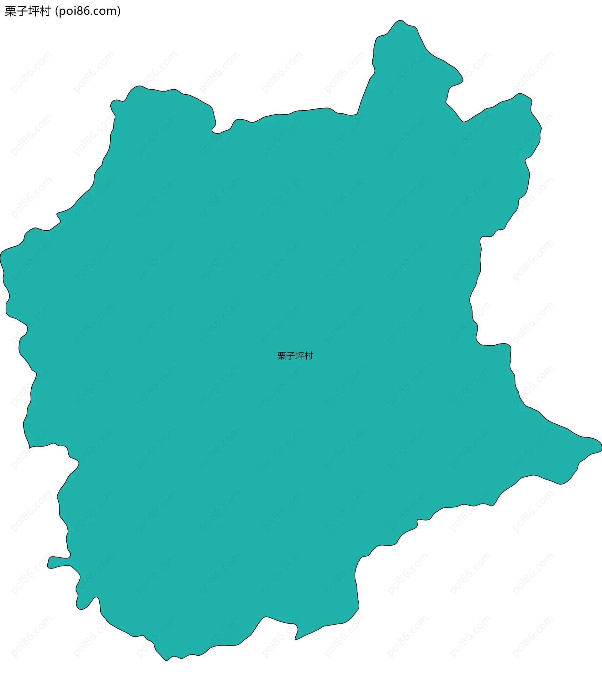 栗子坪村边界地图